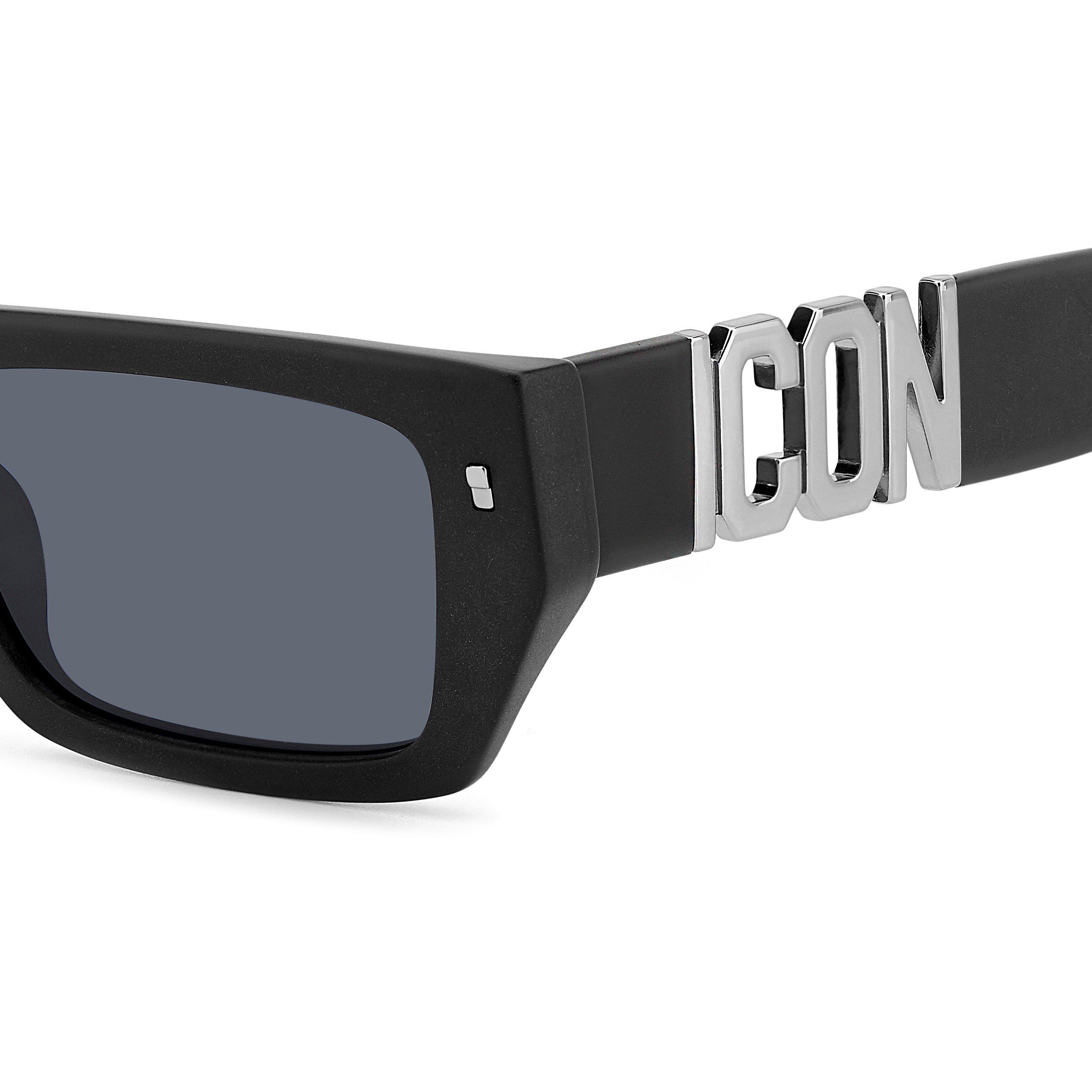 Black - DSquared2 - Men's DSQ Icon Wayfarer Sunglasses - 5