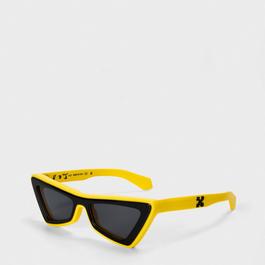 Off White Unisex Square Sunglasses, Square Design