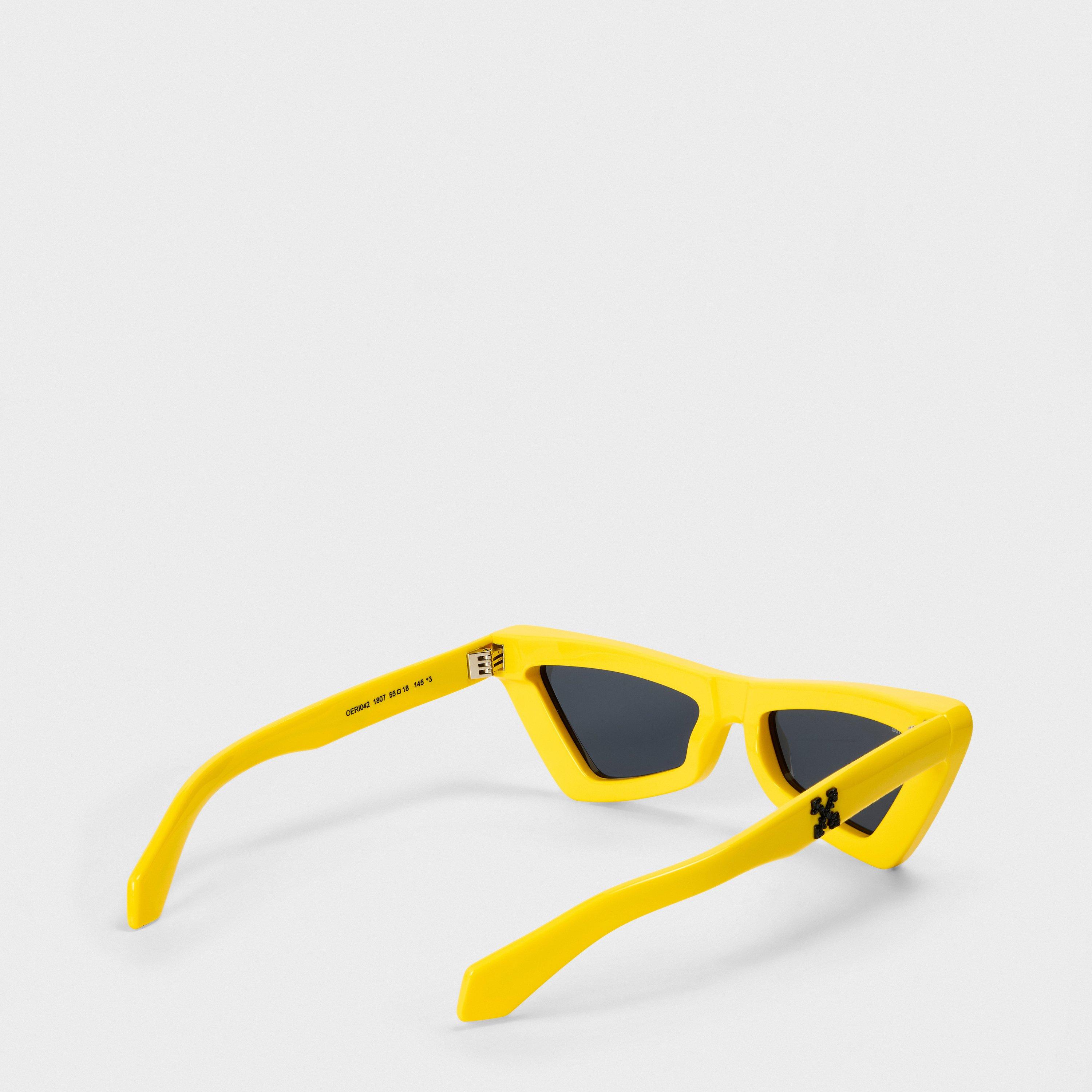 Yellow/Grey - Off White - Unisex Square Sunglasses - 2