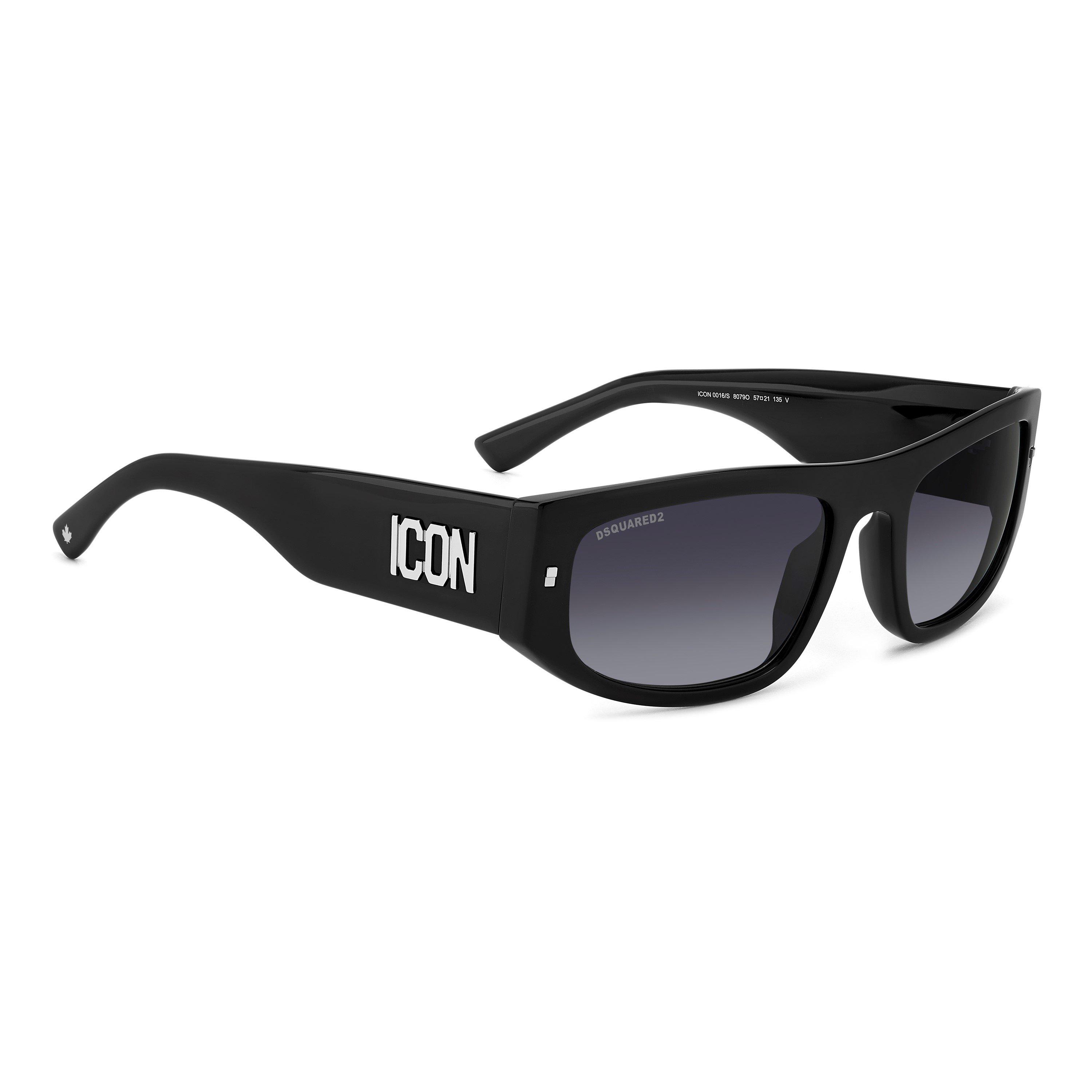 Black - DSquared2 - Men's DSQ Icon Wayfarer Sunglasses - 3