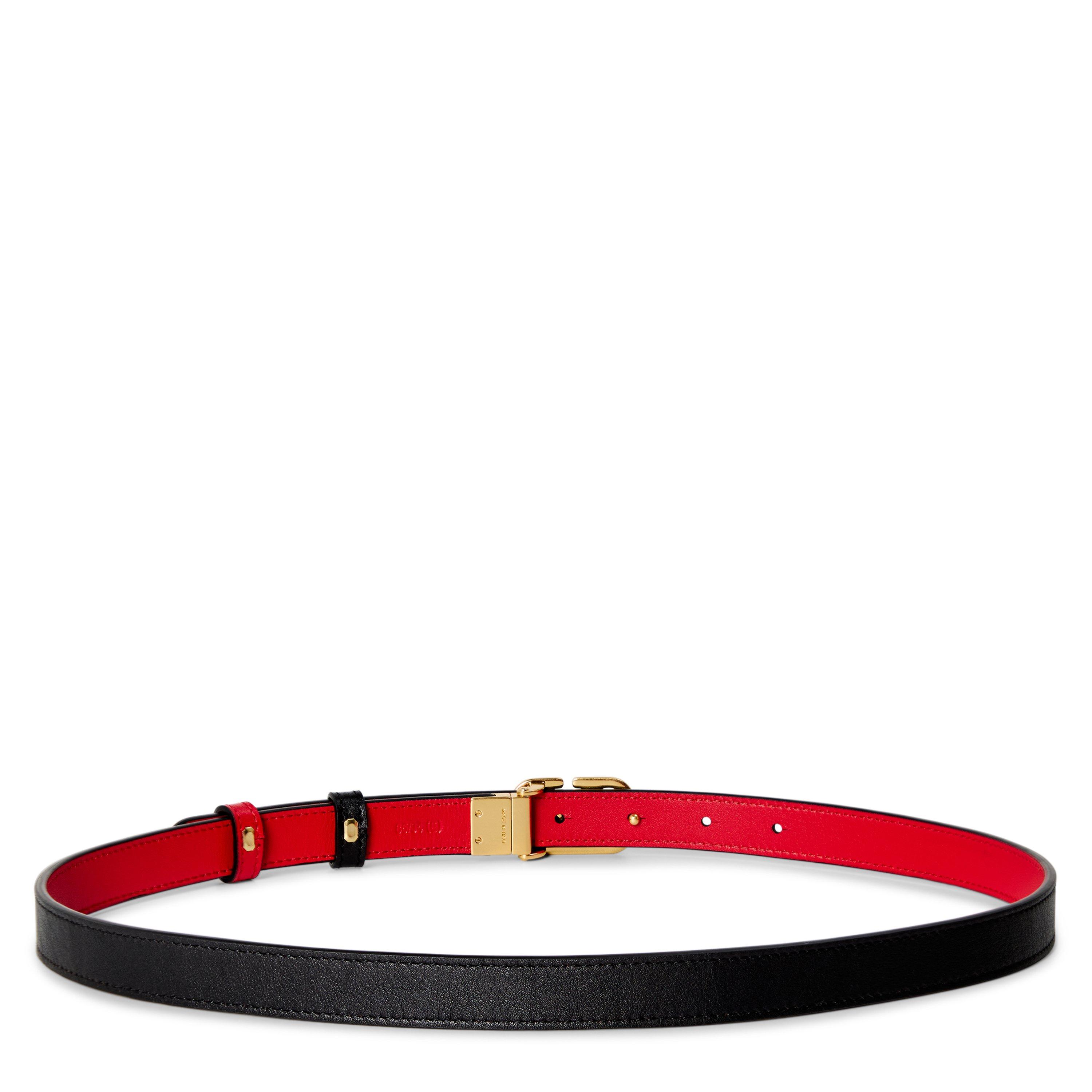 Nero/Rouge - Valentino Garavani - VG 2cm Belt Ld00 - 2