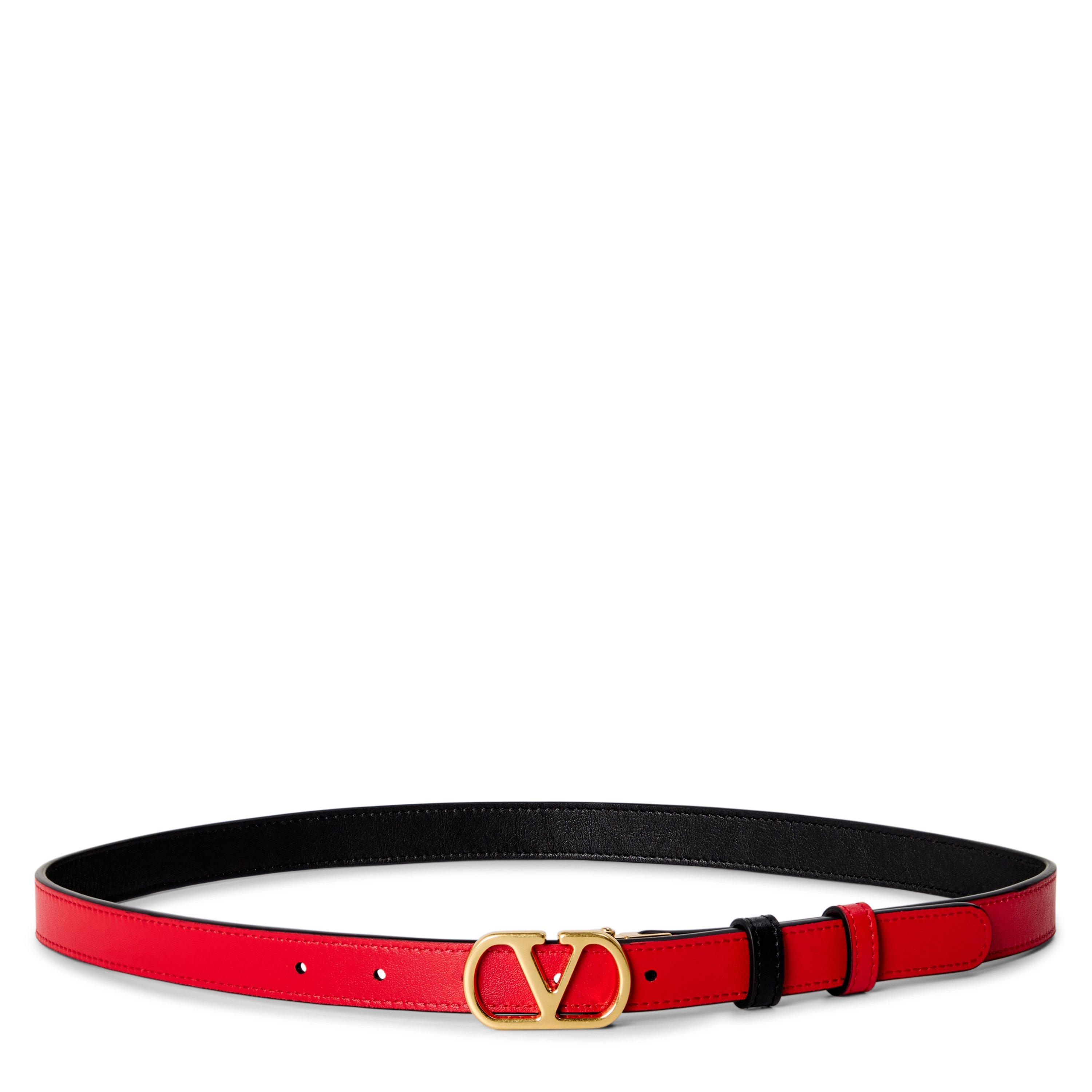 Nero/Rouge - Valentino Garavani - VG 2cm Belt Ld00 - 3