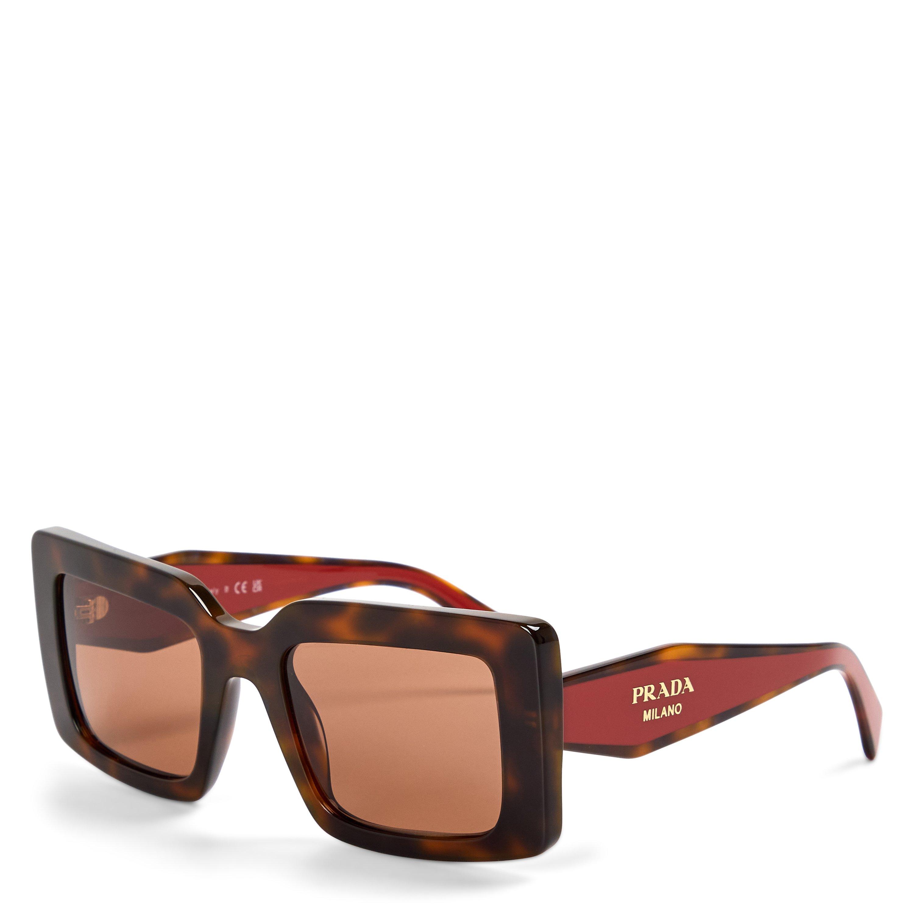 Prada Women's 0PR D01S Oversized Sunglasses - Junipr Tortoise