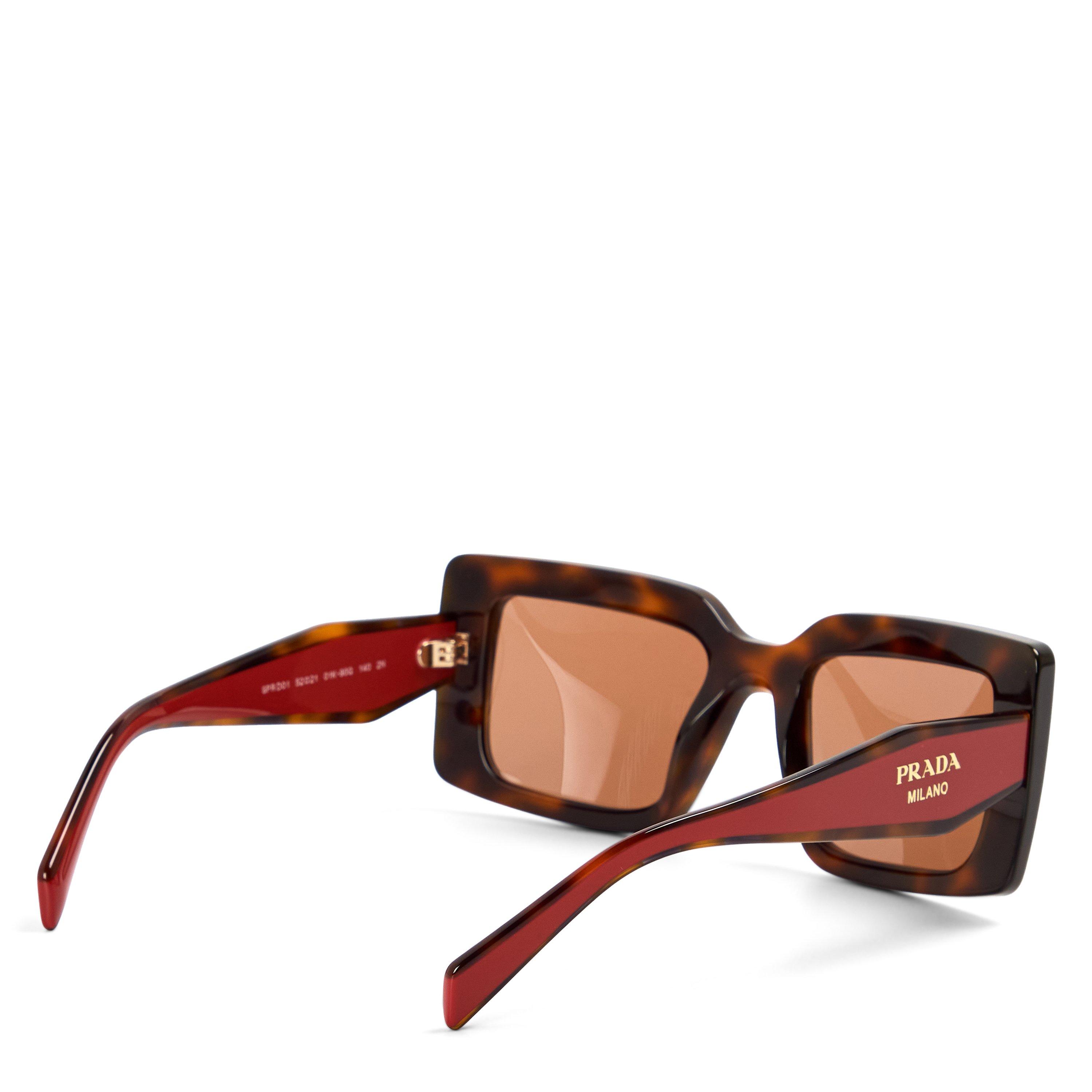 Junipr Tortoise - Prada - Women's 0PR D01S Oversized Sunglasses - 2
