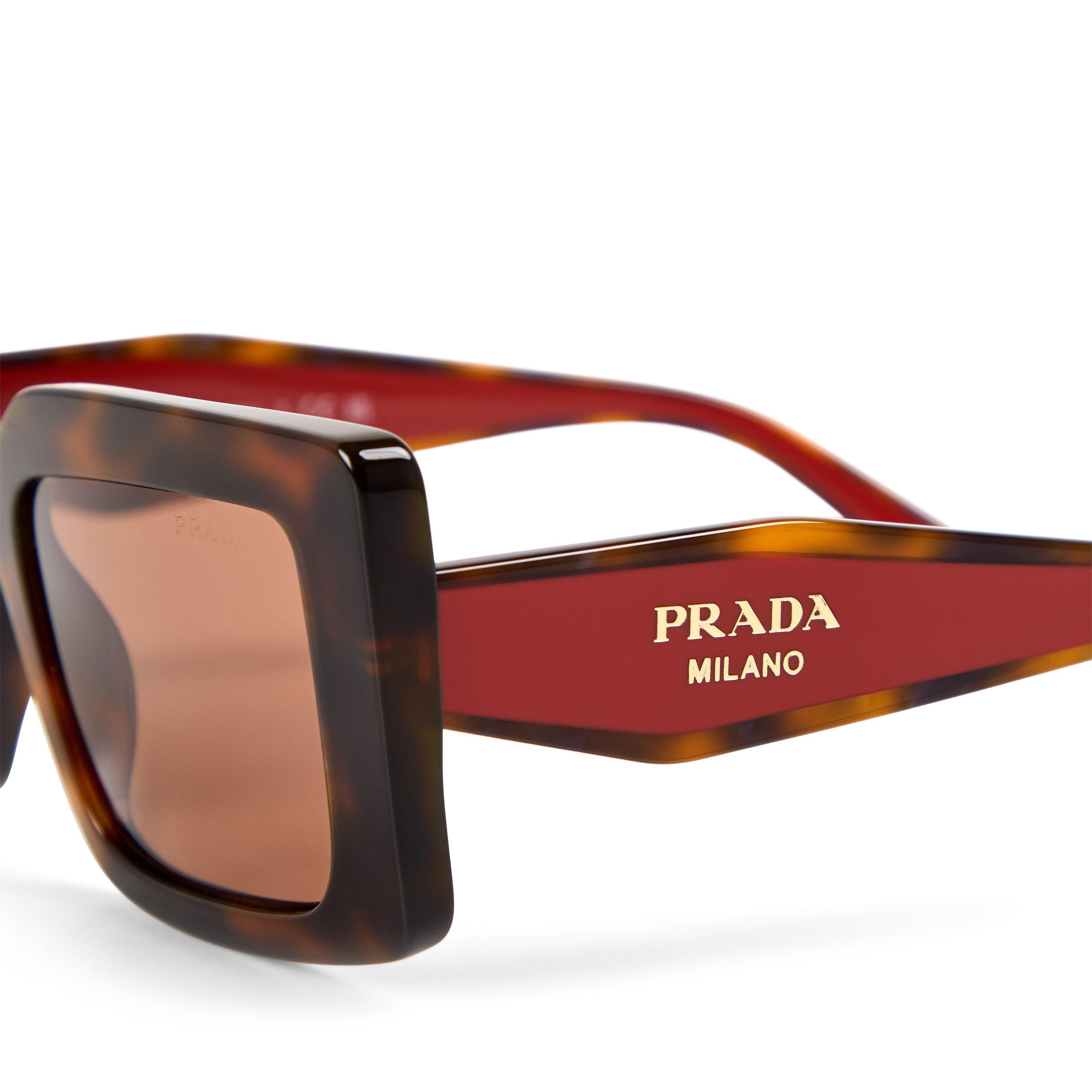 Junipr Tortoise - Prada - Women's 0PR D01S Oversized Sunglasses - 3