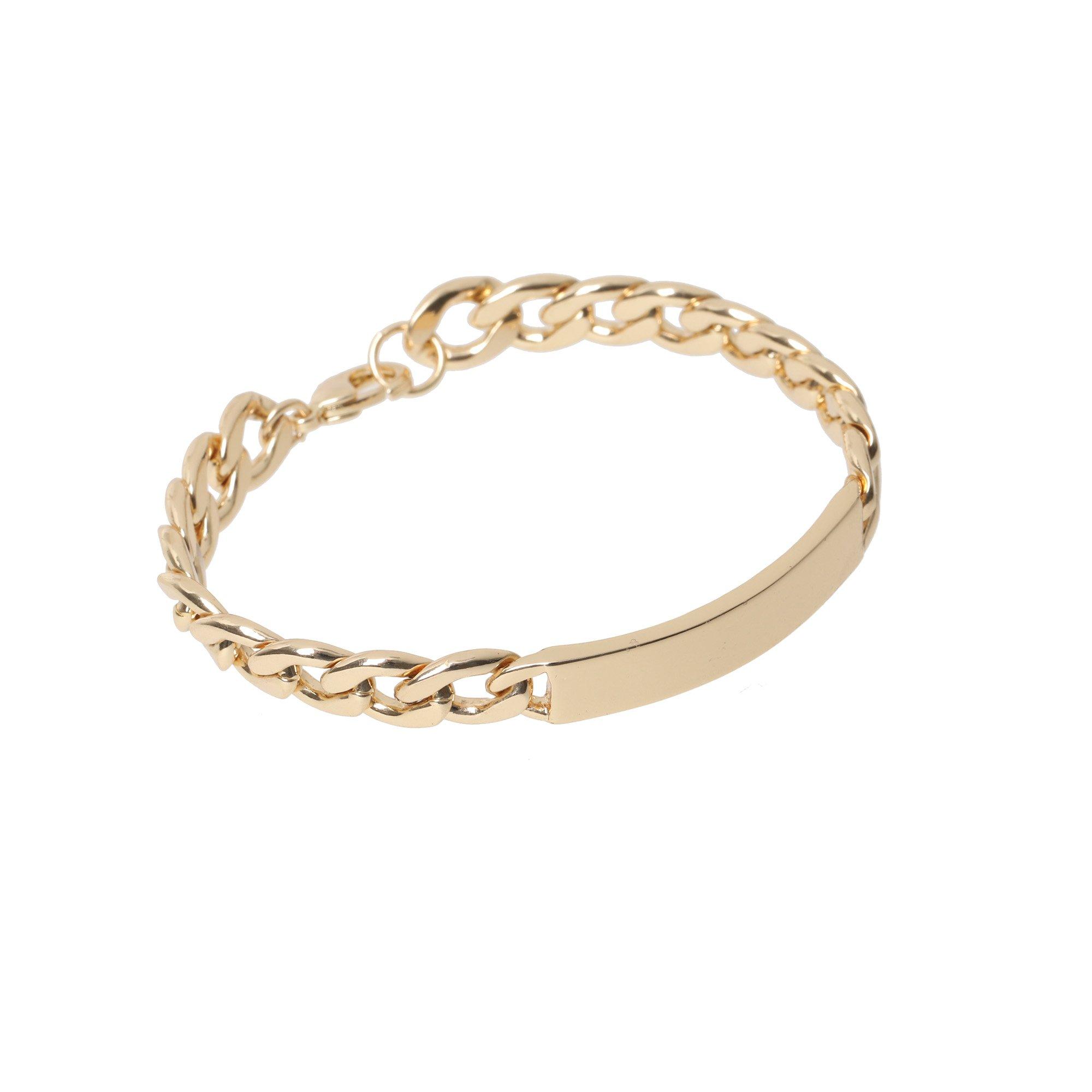 Oro - Fabric - Chain Bar Bracelet - 2