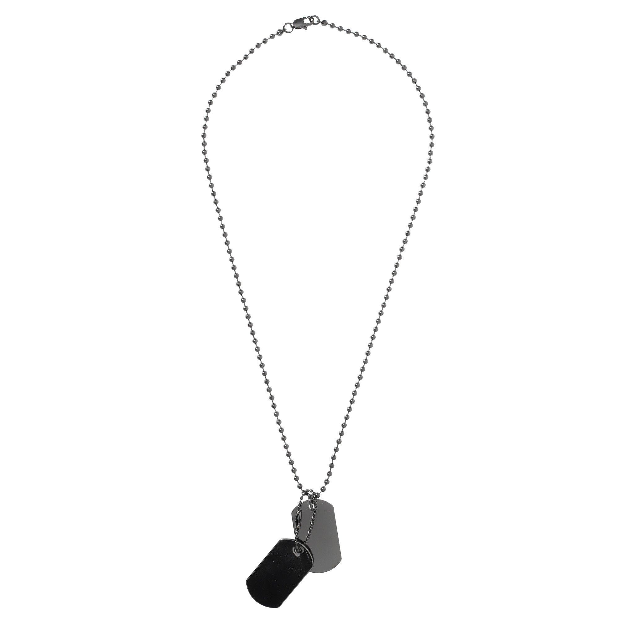 Waffenmetall - Fabric - Metal Tag Necklace - 1