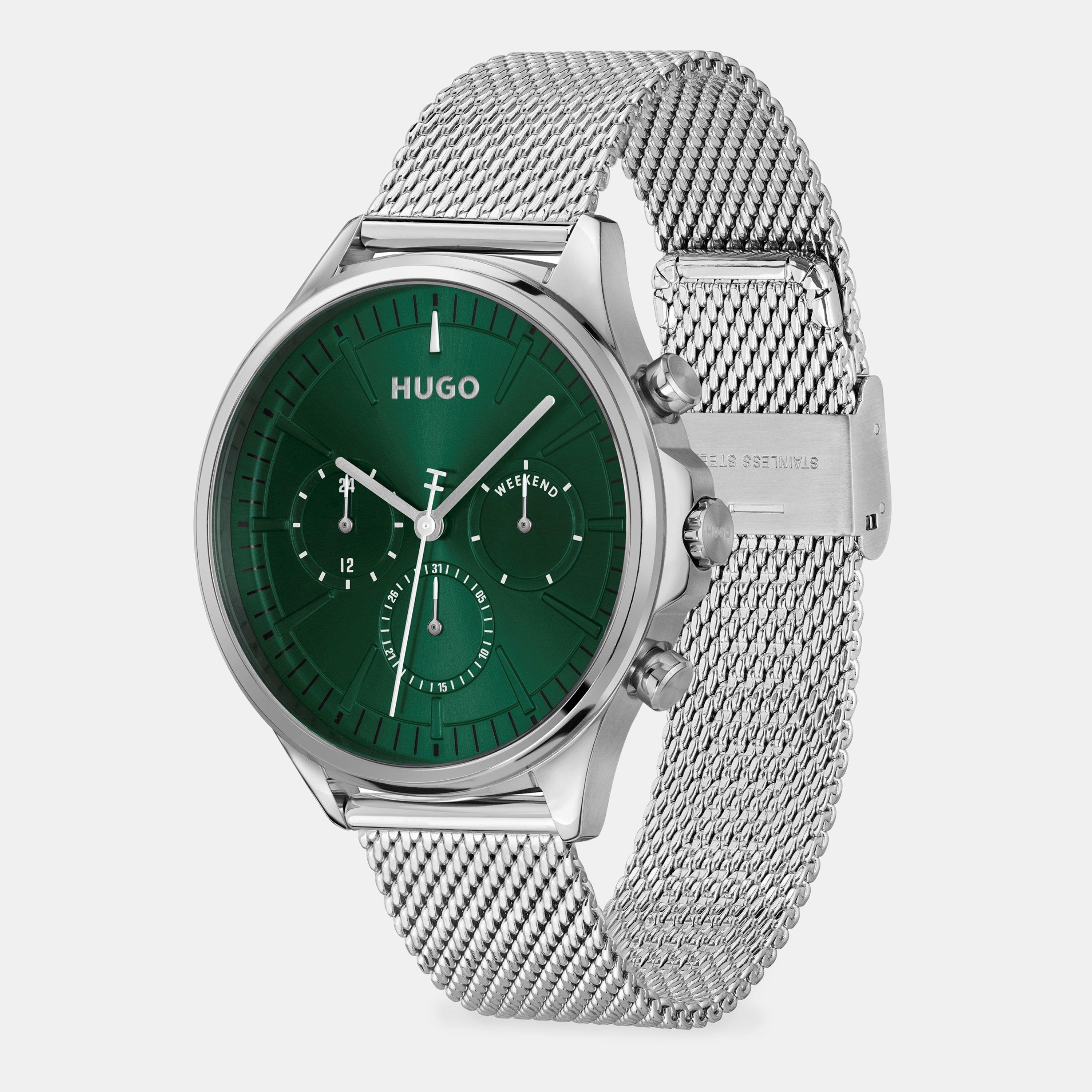 Green/Silver - Hugo - Gents HUGO #SMASH MULTI Watch - 5
