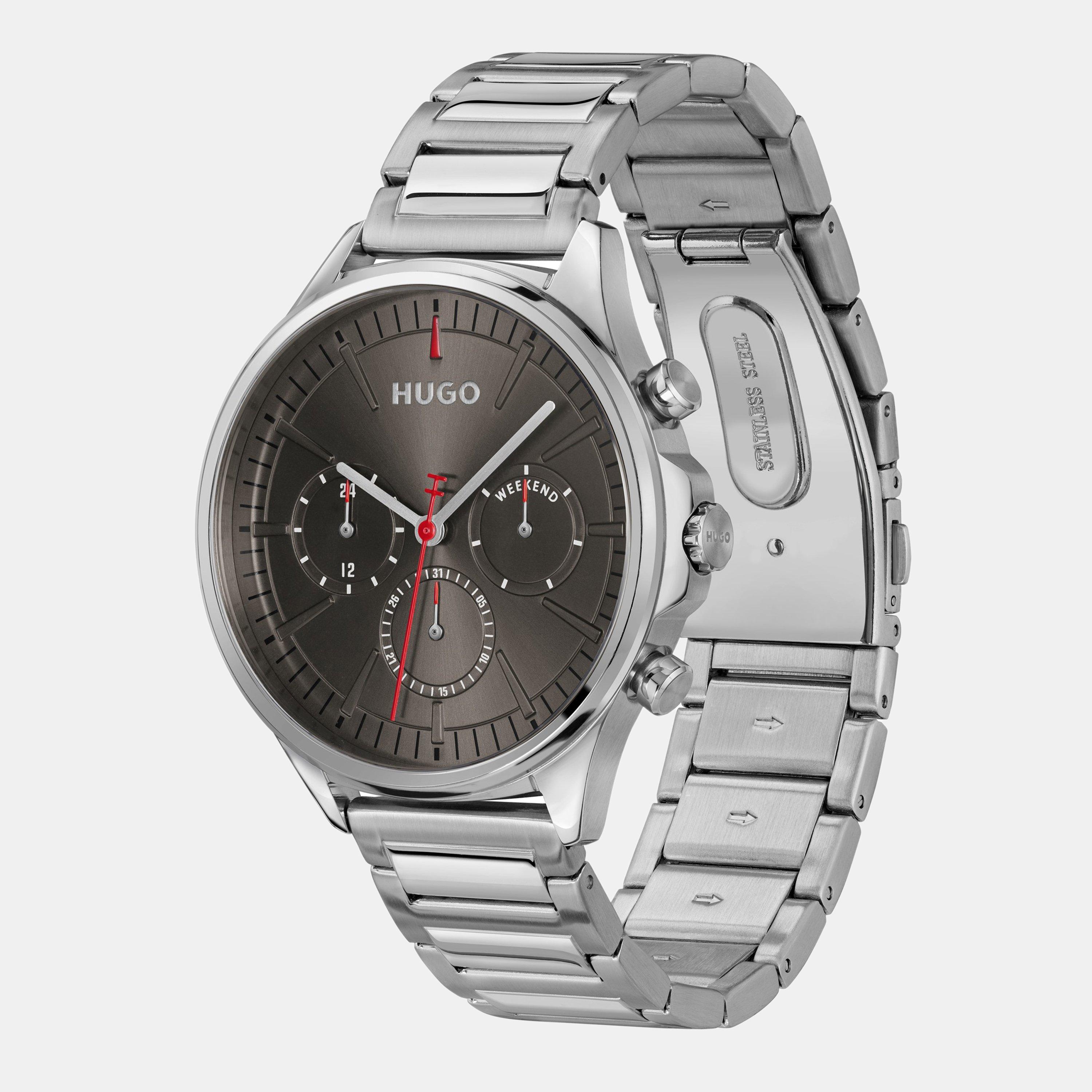 Grey/Silver - Hugo - Gents HUGO #SMASH MULTI Watch - 5