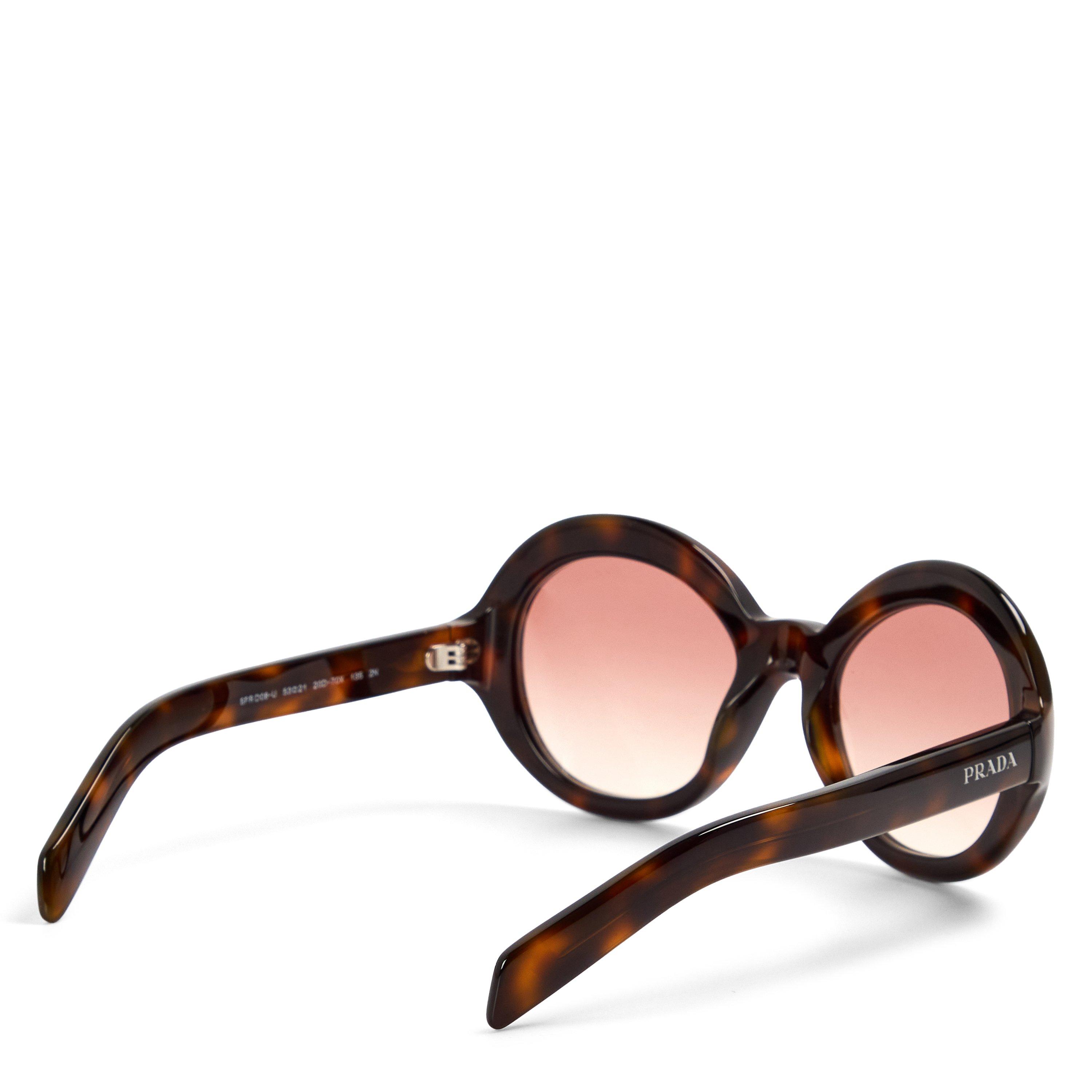 Junipr Tortoise - Prada - Women's 0PR D08SU Round Sunglasses - 2