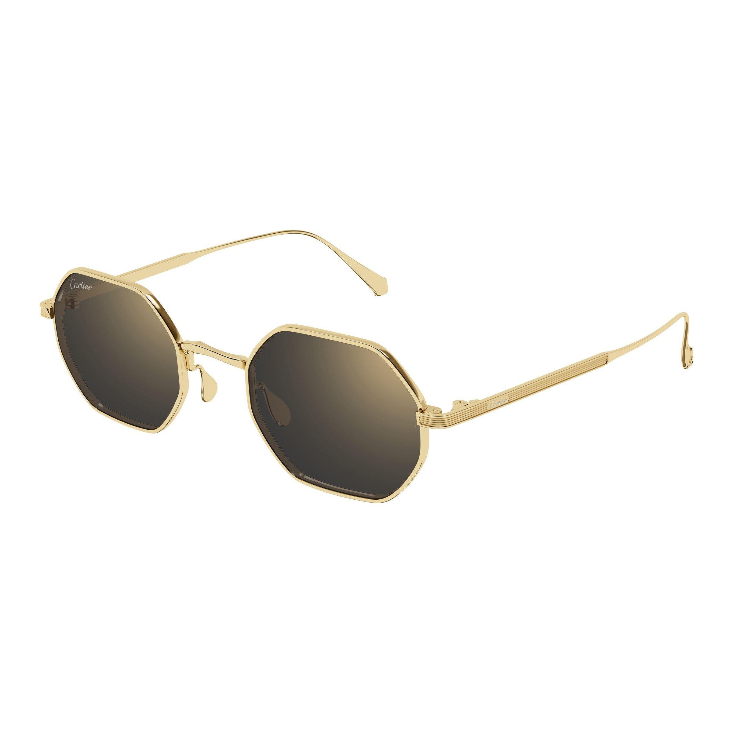 Blue/Black - Cartier - Cartier Mens Hexagonal CT0627S Sunglasses - 1