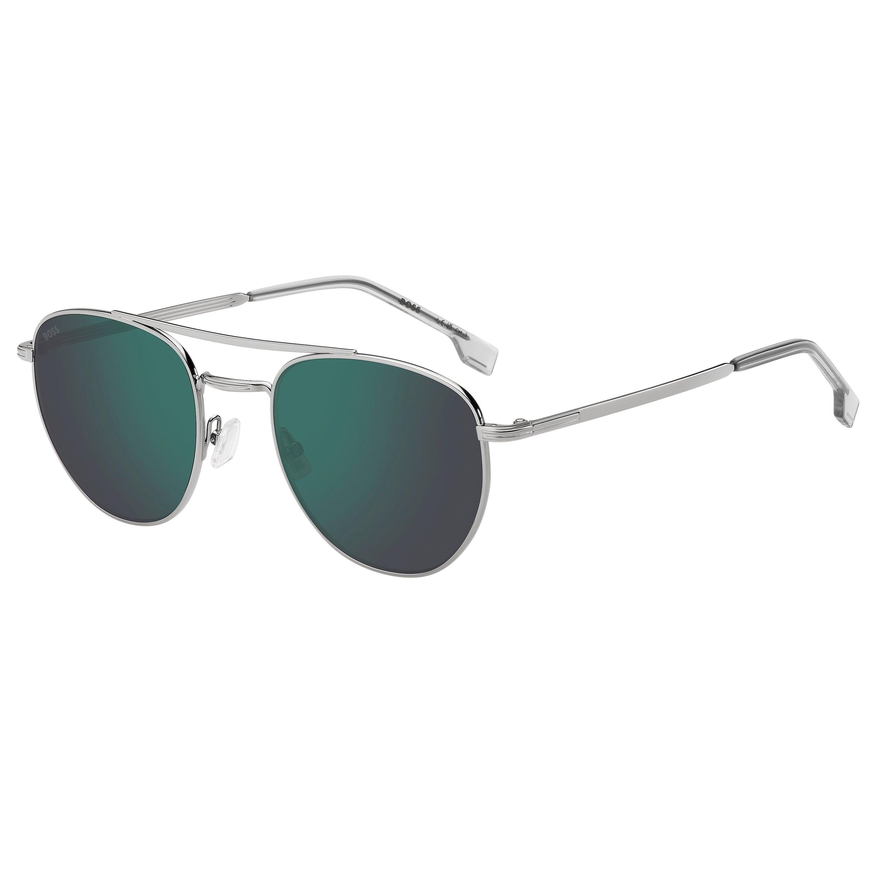 Boss Men's Rectangle Sunglasses - Ruthenium