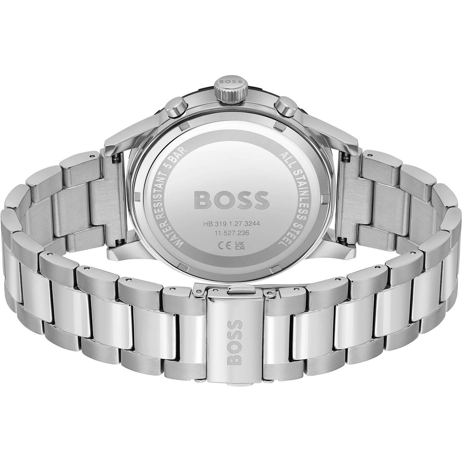 Black - Boss - Men's Solgrade Steel Solar-powered Watch - 3