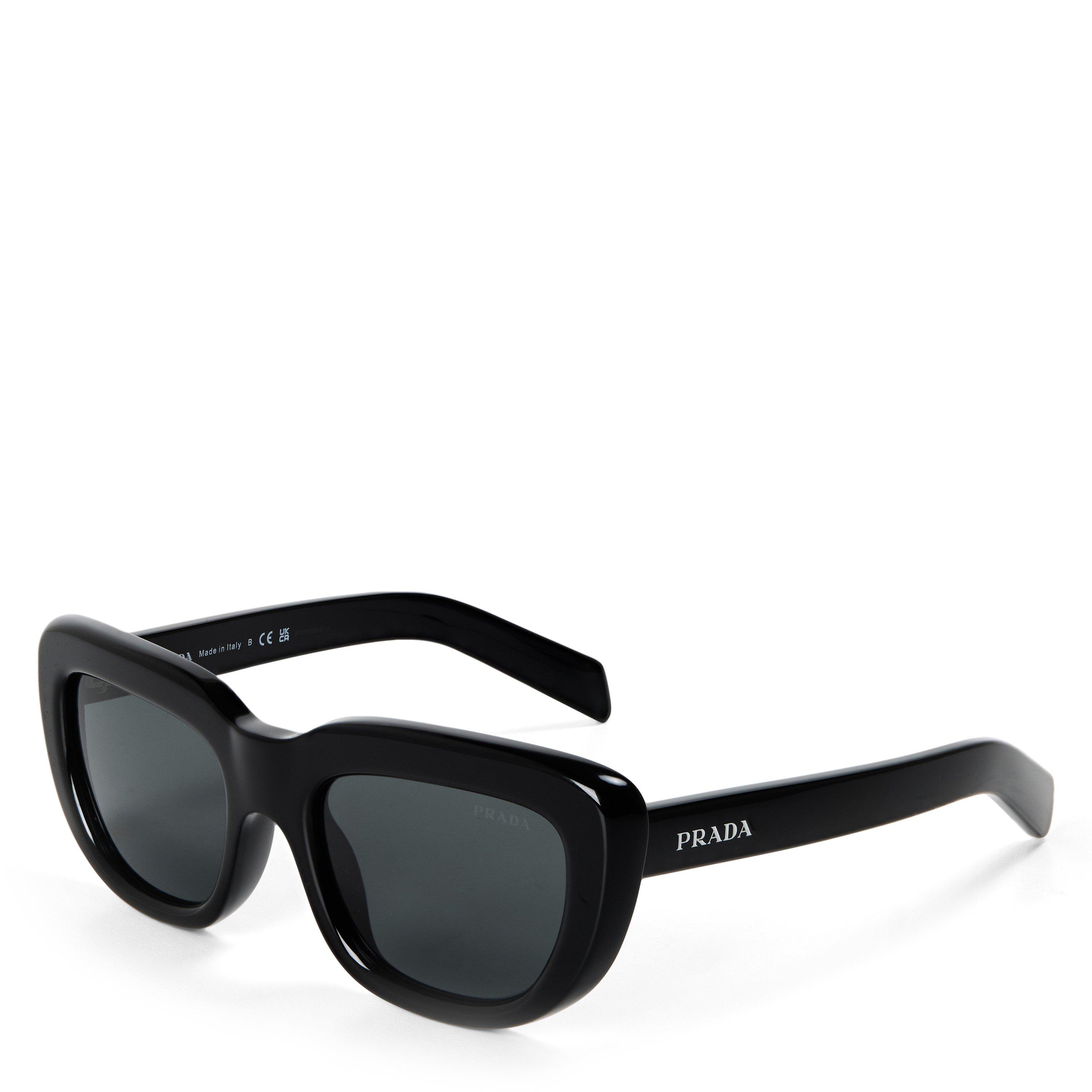 Prada Women's 0Pr D07s Oversized Sunglasses - Black/Grey