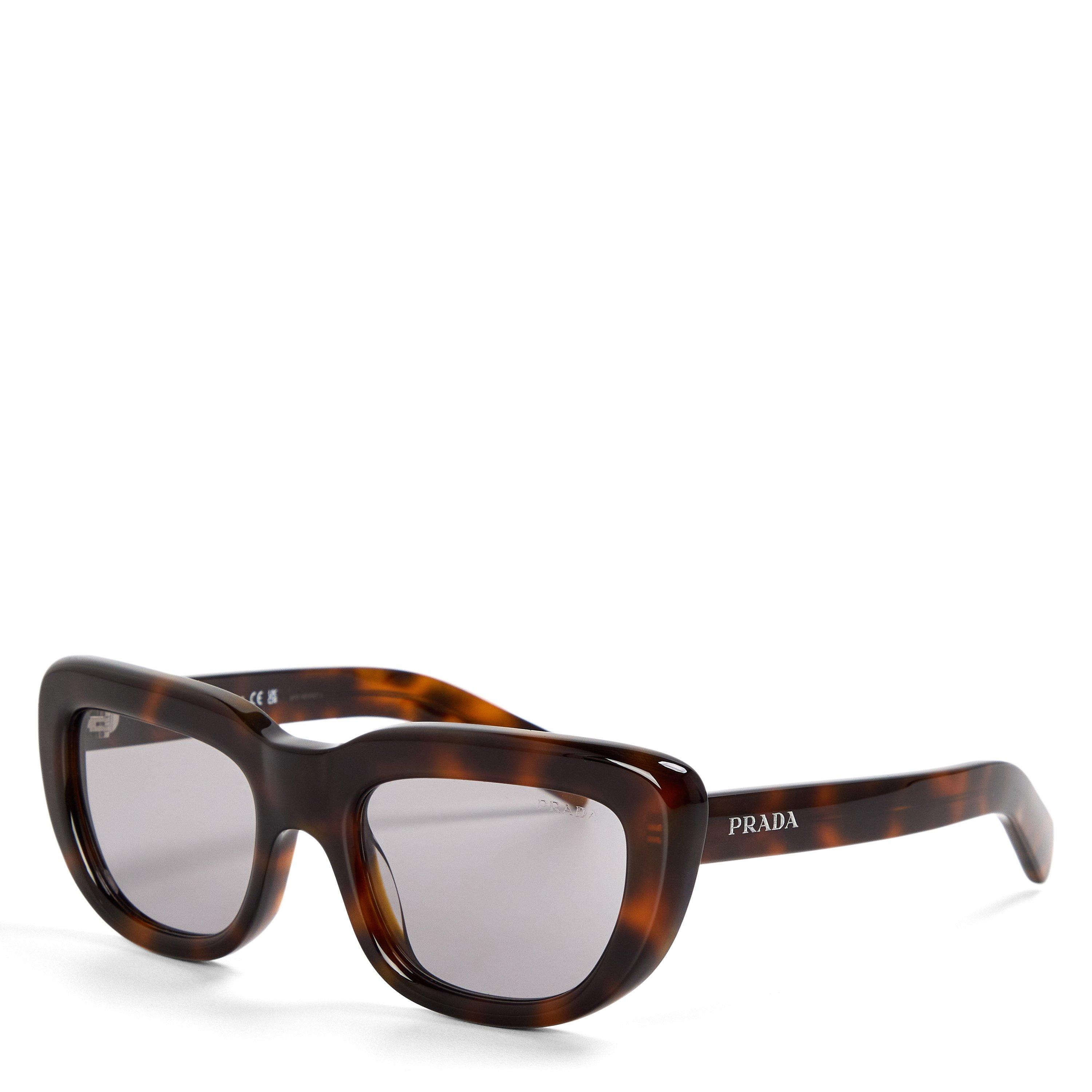 Prada Women's 0PR D07S Oversized Sunglasses - Junipr Tortoise