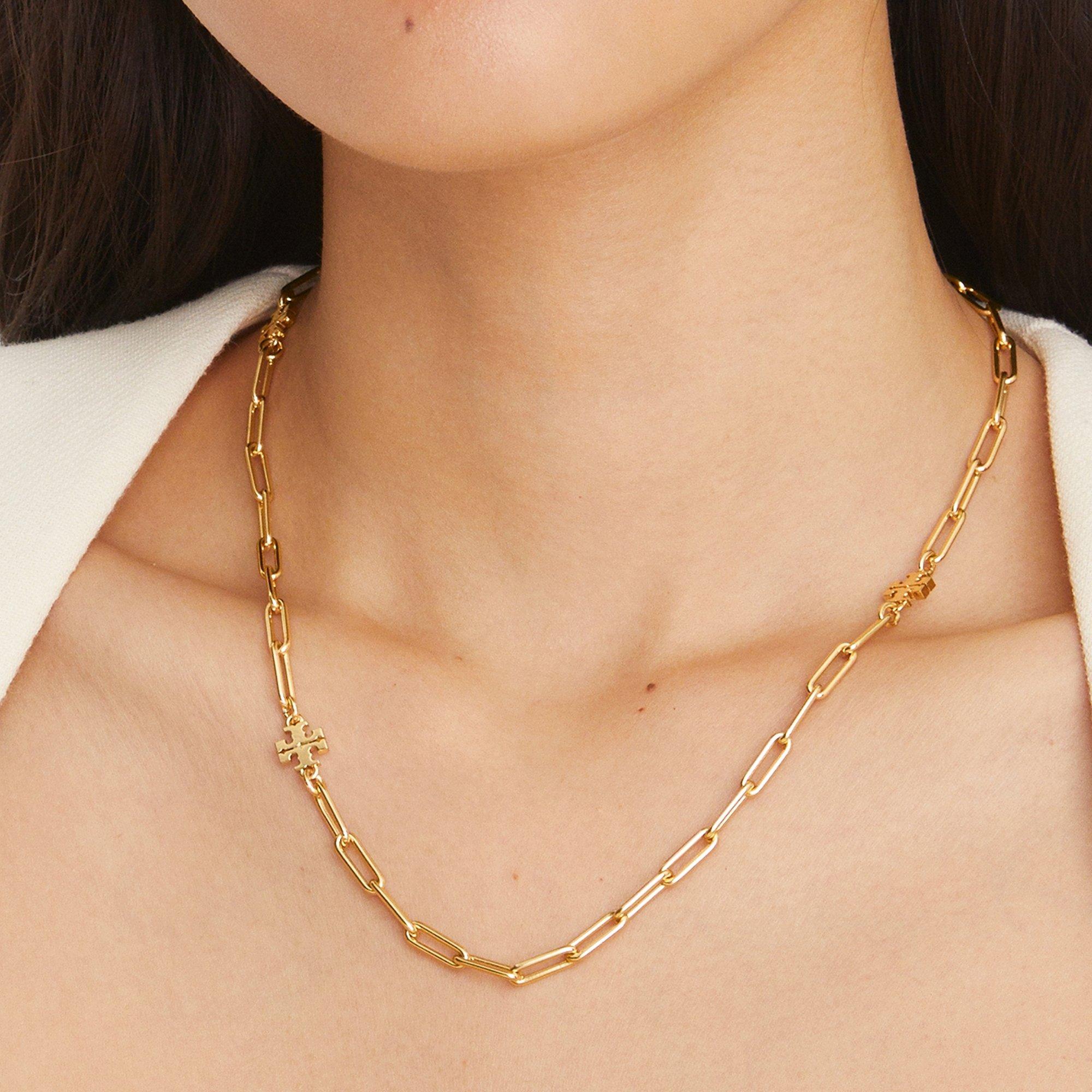 Gold - Tory Burch - Women's Chain Necklace - 2