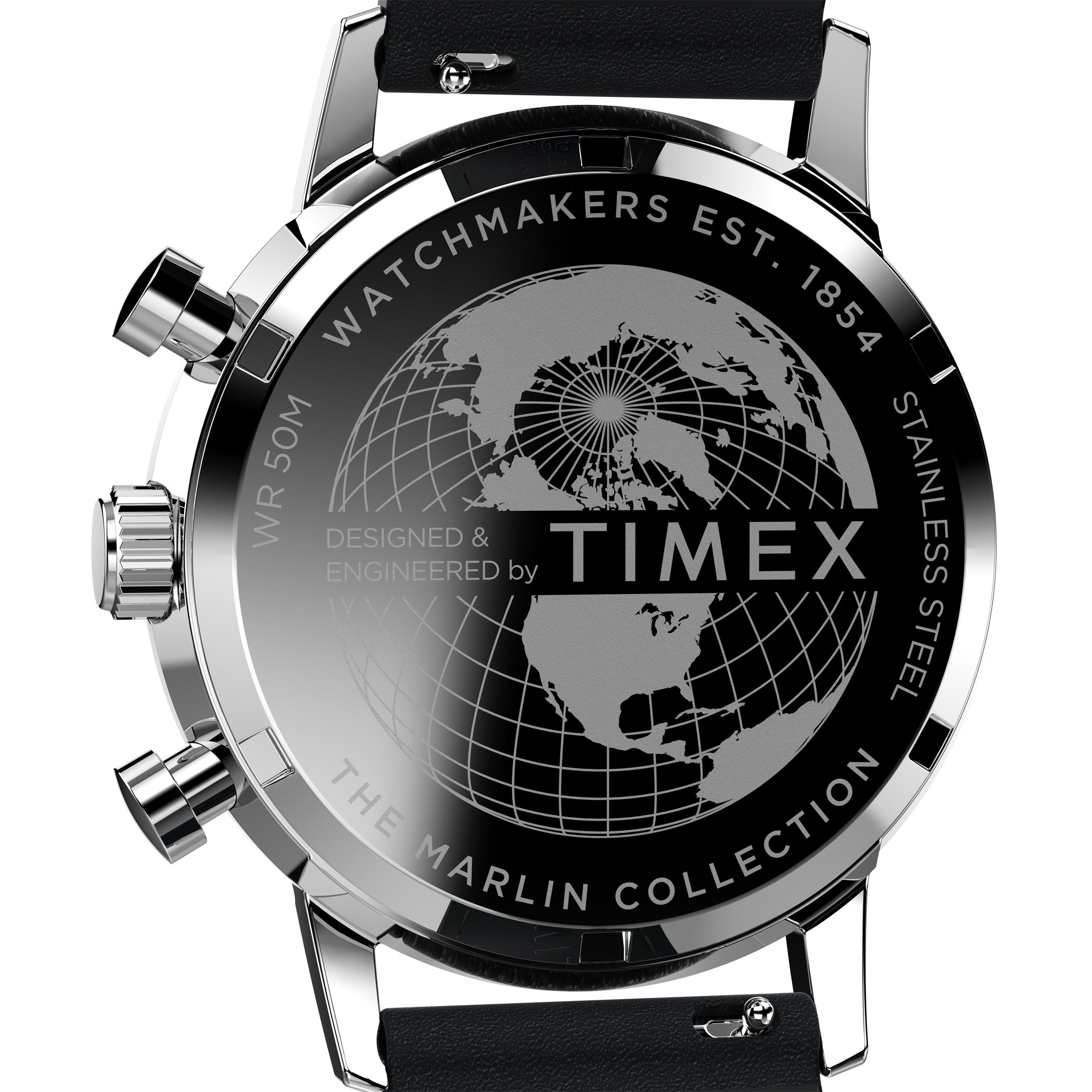 Silver/Black - Timex - Timex L  Marlin  Sn00 - 6