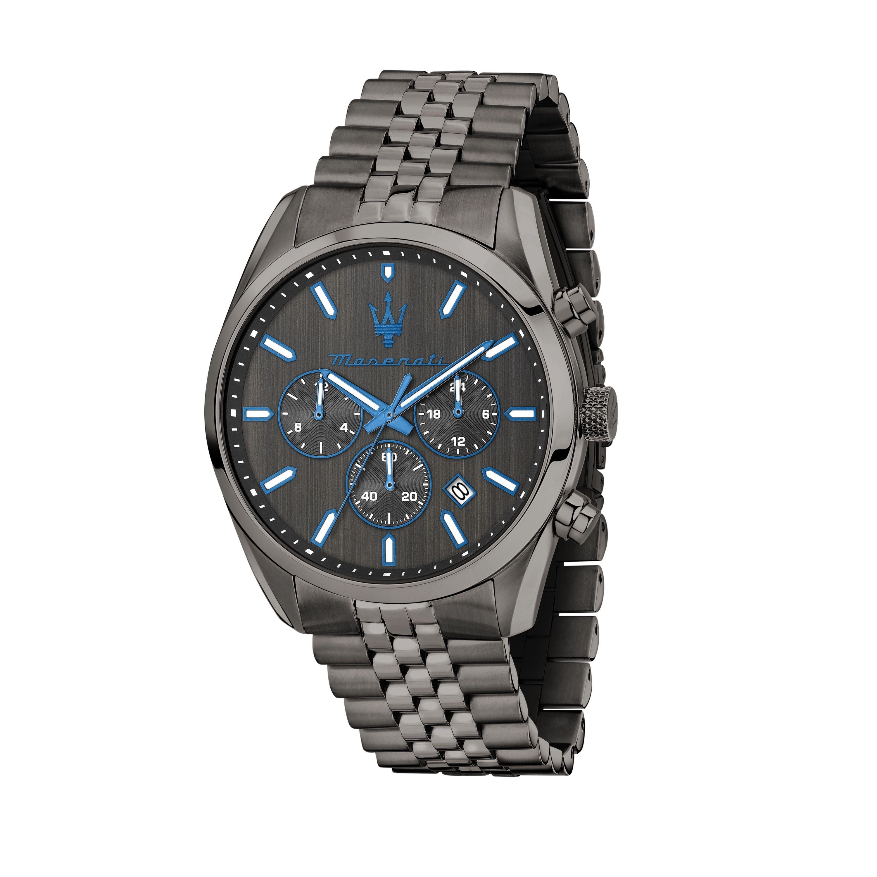 Maserati Men's Dark Edition Analogue Quartz Watch - Gunmetal - 43MM