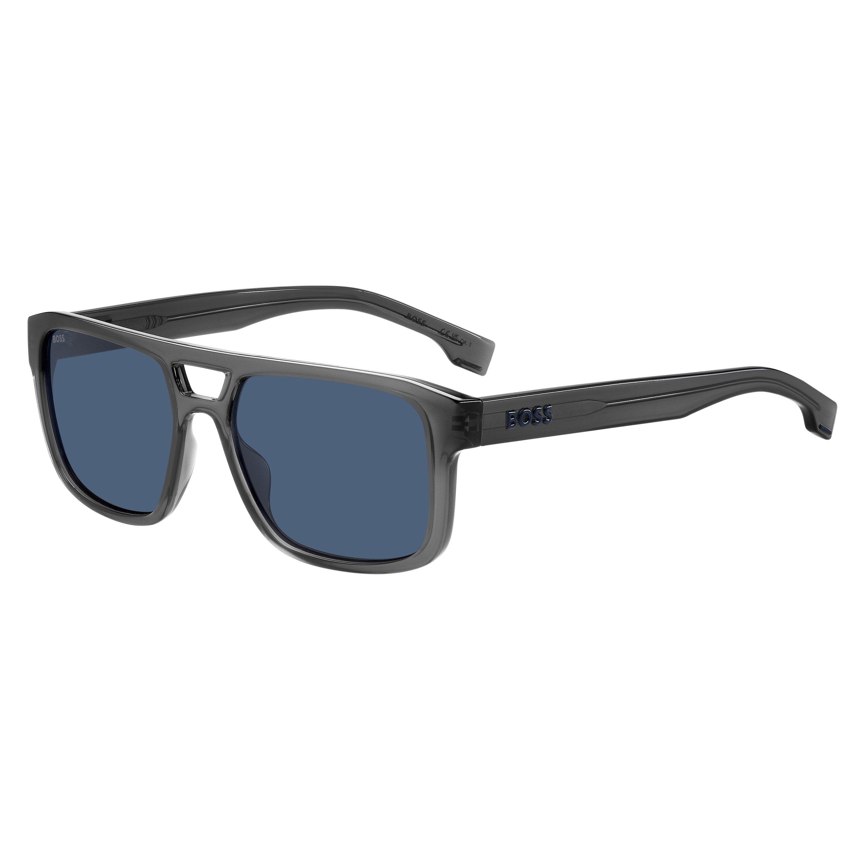 Boss Men's Rectangle Sunglasses - Grey