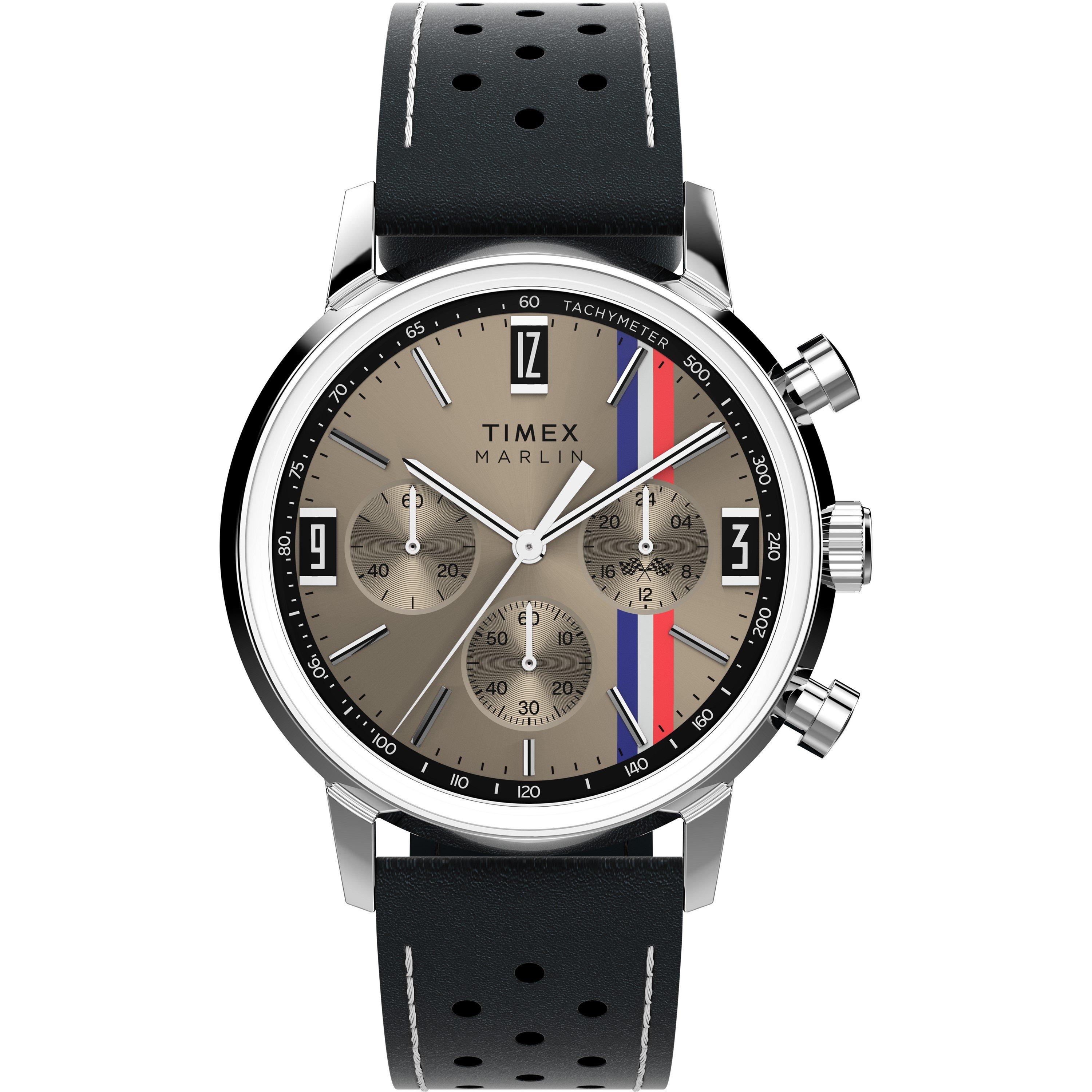 Timex Men's L Marlin Analogue Quartz Watch - Silver