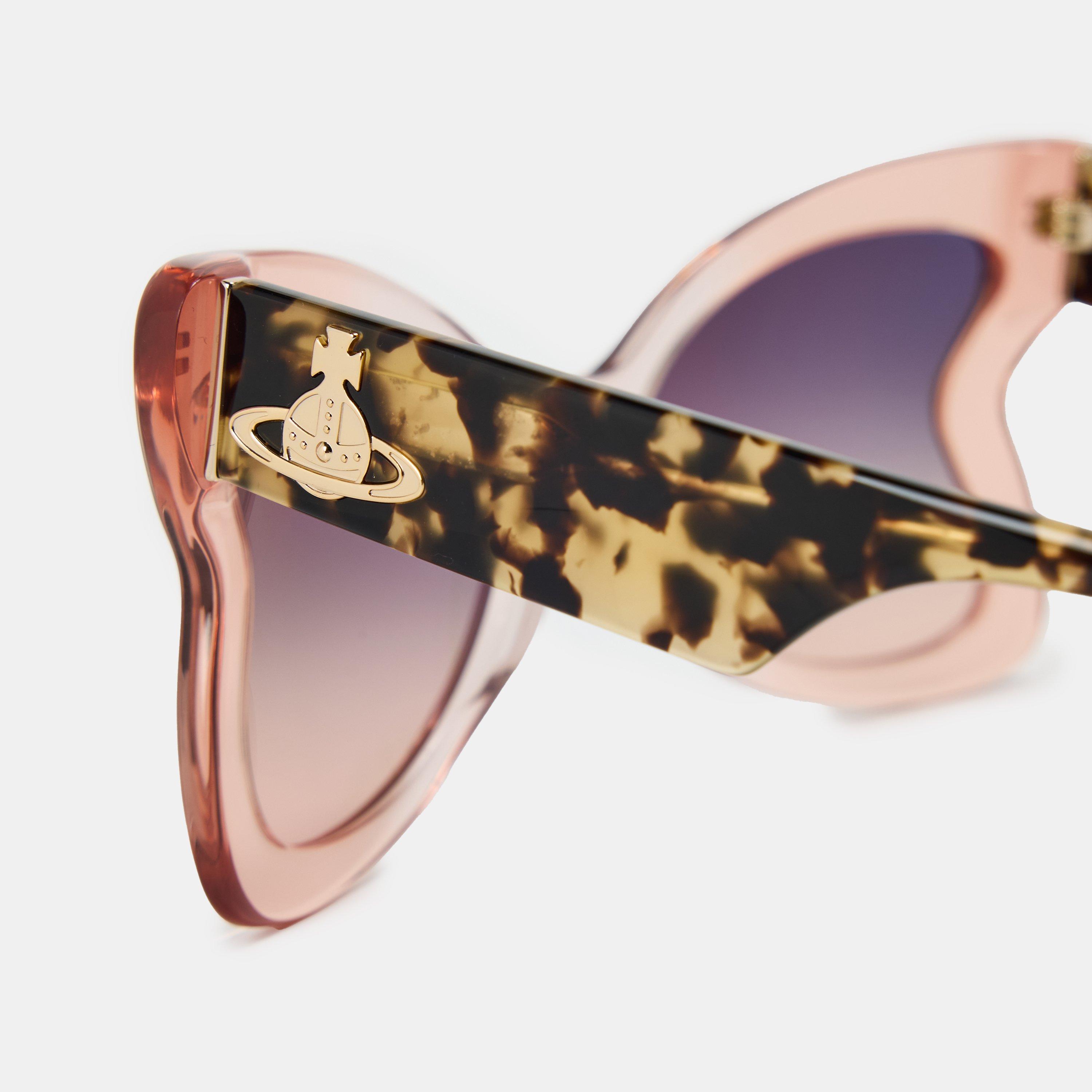 Champagne/Peach - Vivienne Westwood - Women's Viv Athalia Oversized Sunglasses - 3