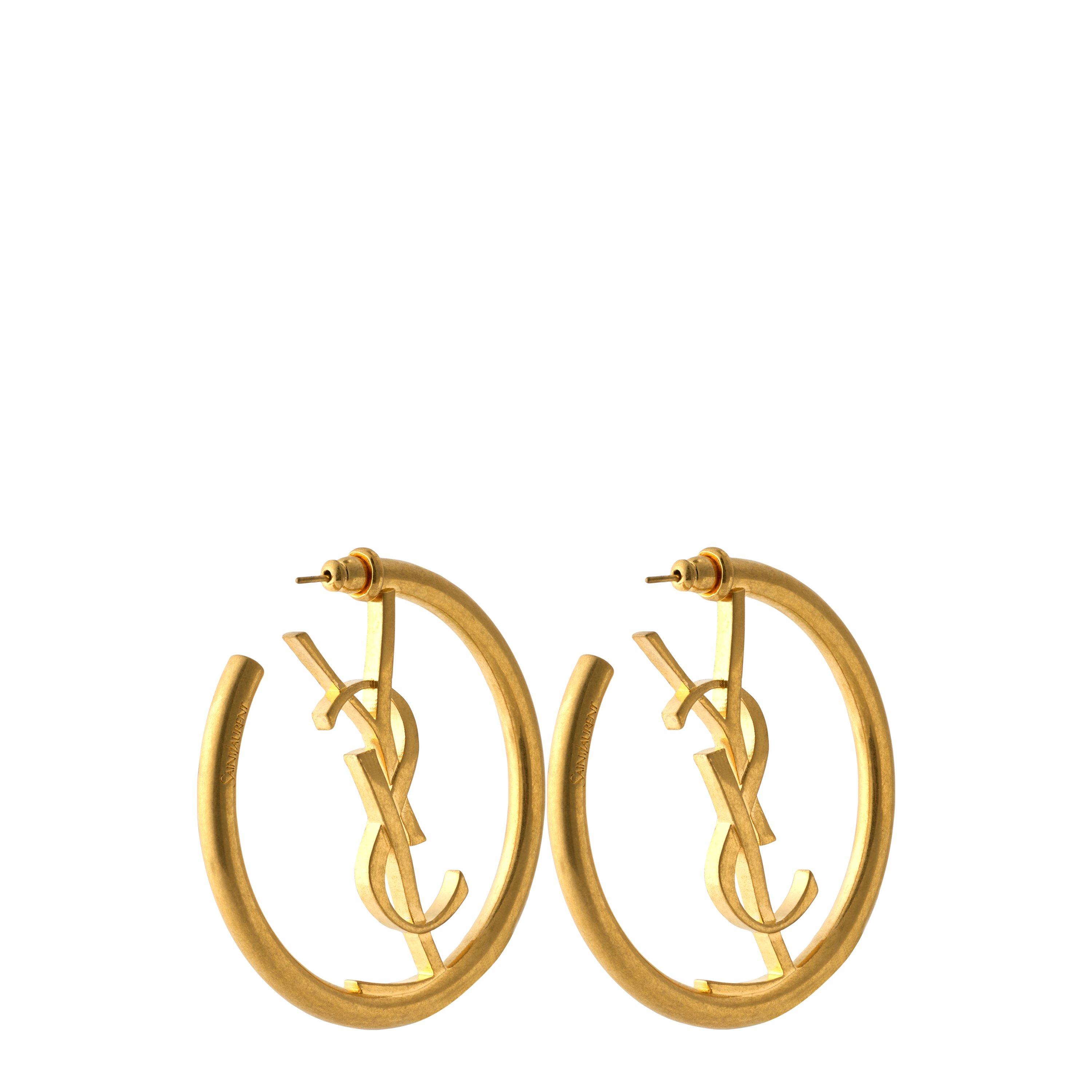 Or 3N Patine - Saint Laurent - Saint Cassandre Hoop Ld63 - 2