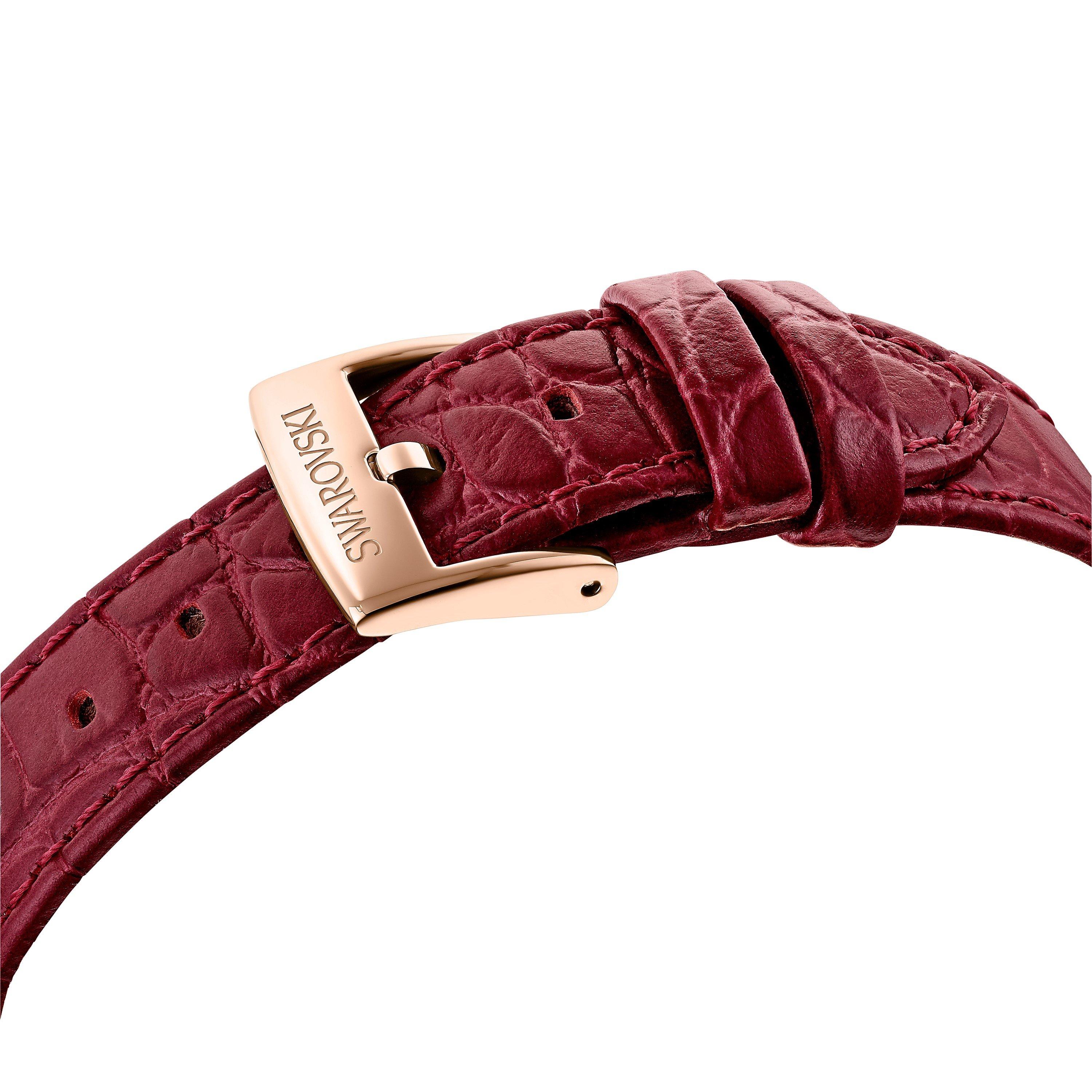 Red - Swarovski - Women's Analogue Quartz Watch - 7