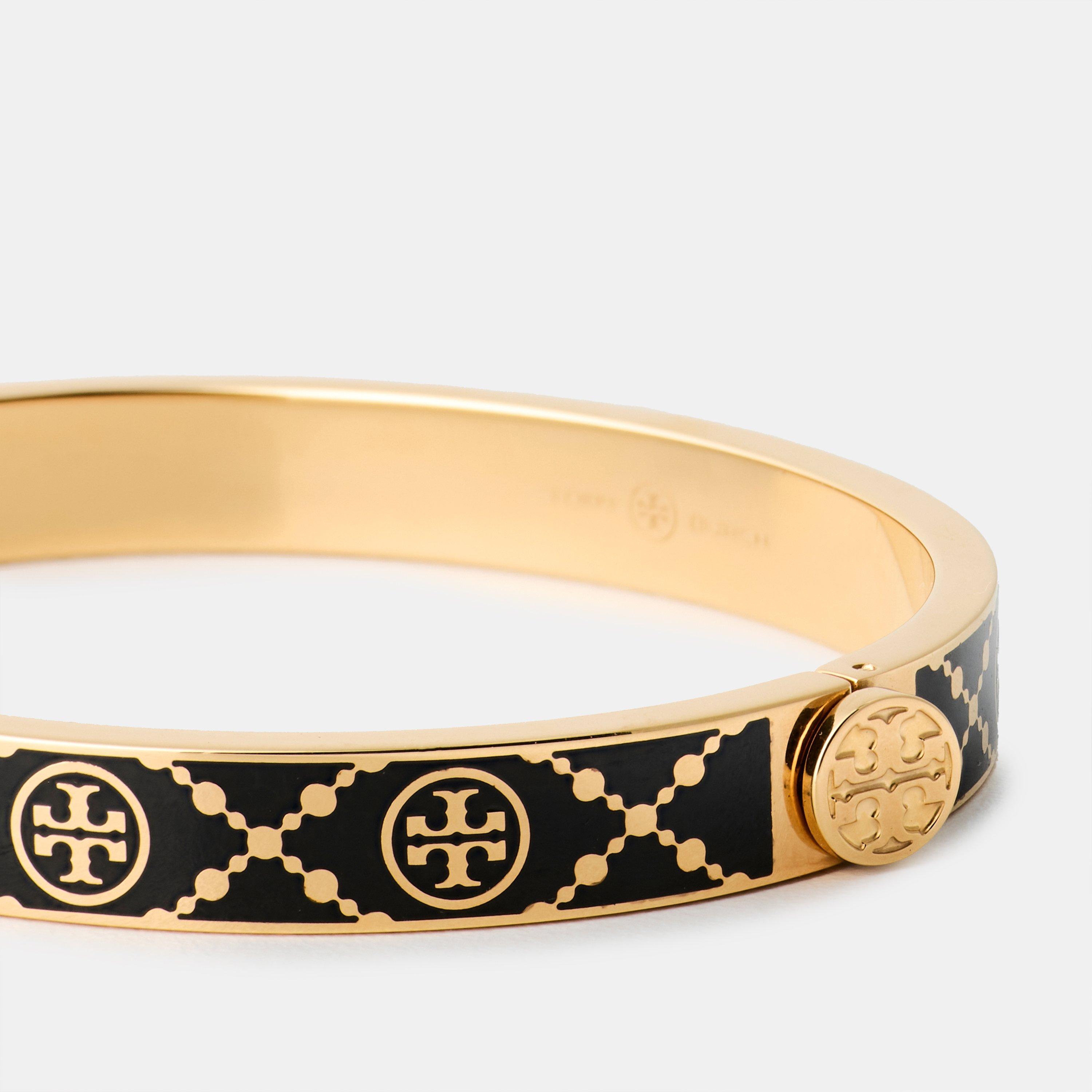 Gold/Black - Tory Burch - Women's Cuff Bracelet - 2