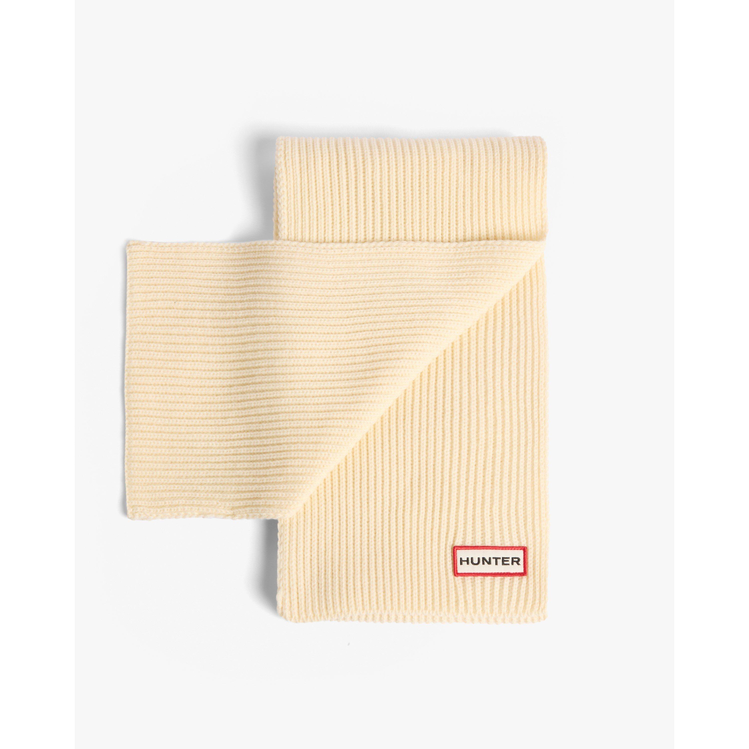 Antique White - Hunter - Women's Pom Pom Scarf Set Winter - 3