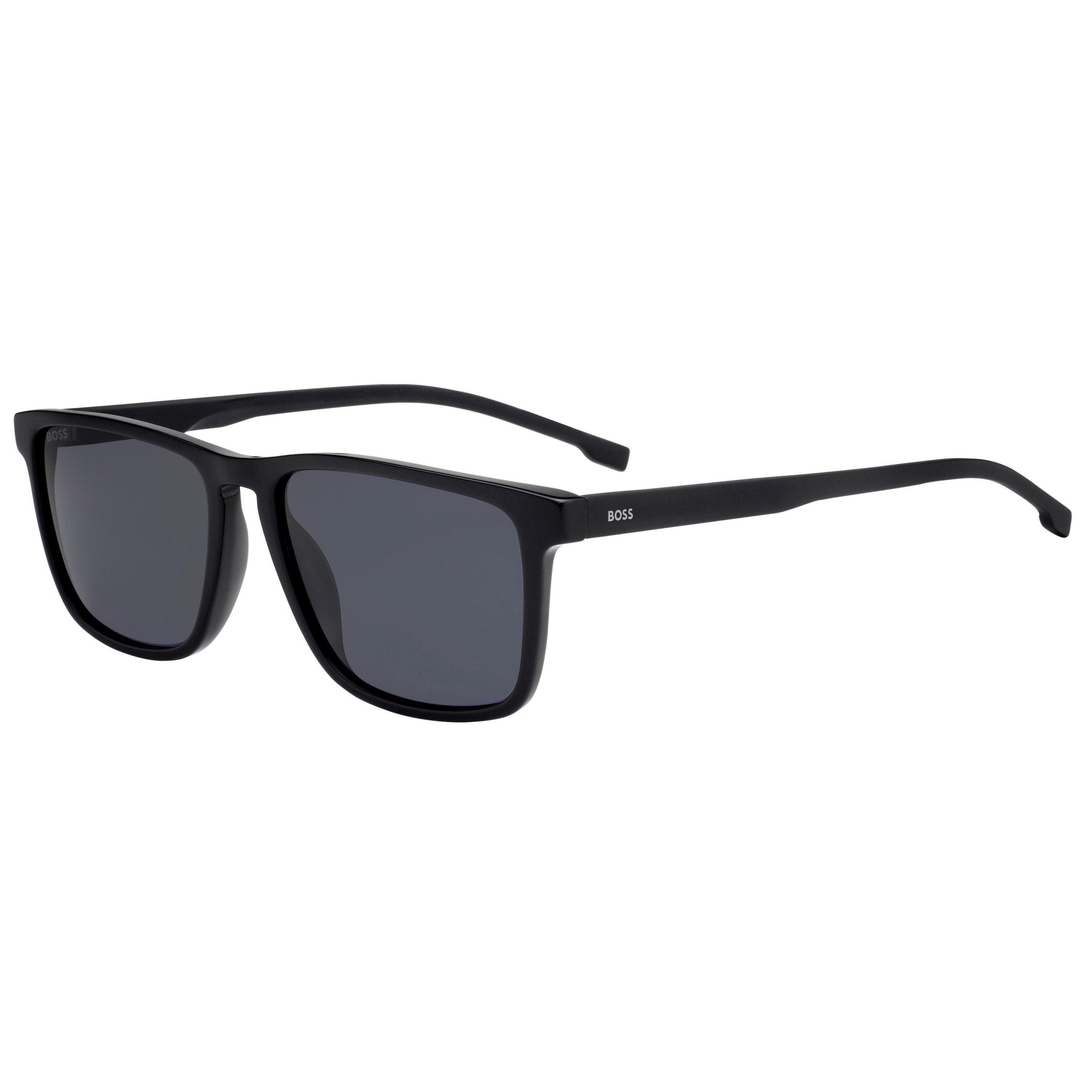Boss Men's Square Sunglasses, Square Design - Black