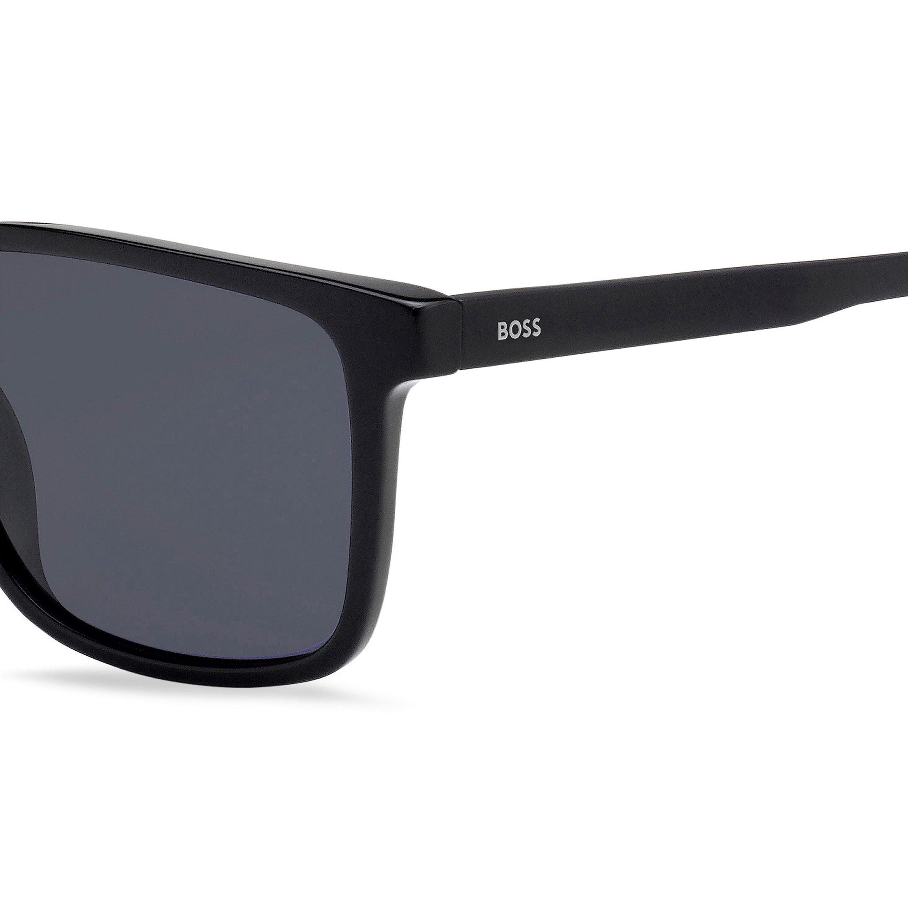 Black - Boss - Men's Square Sunglasses, Square Design - 3