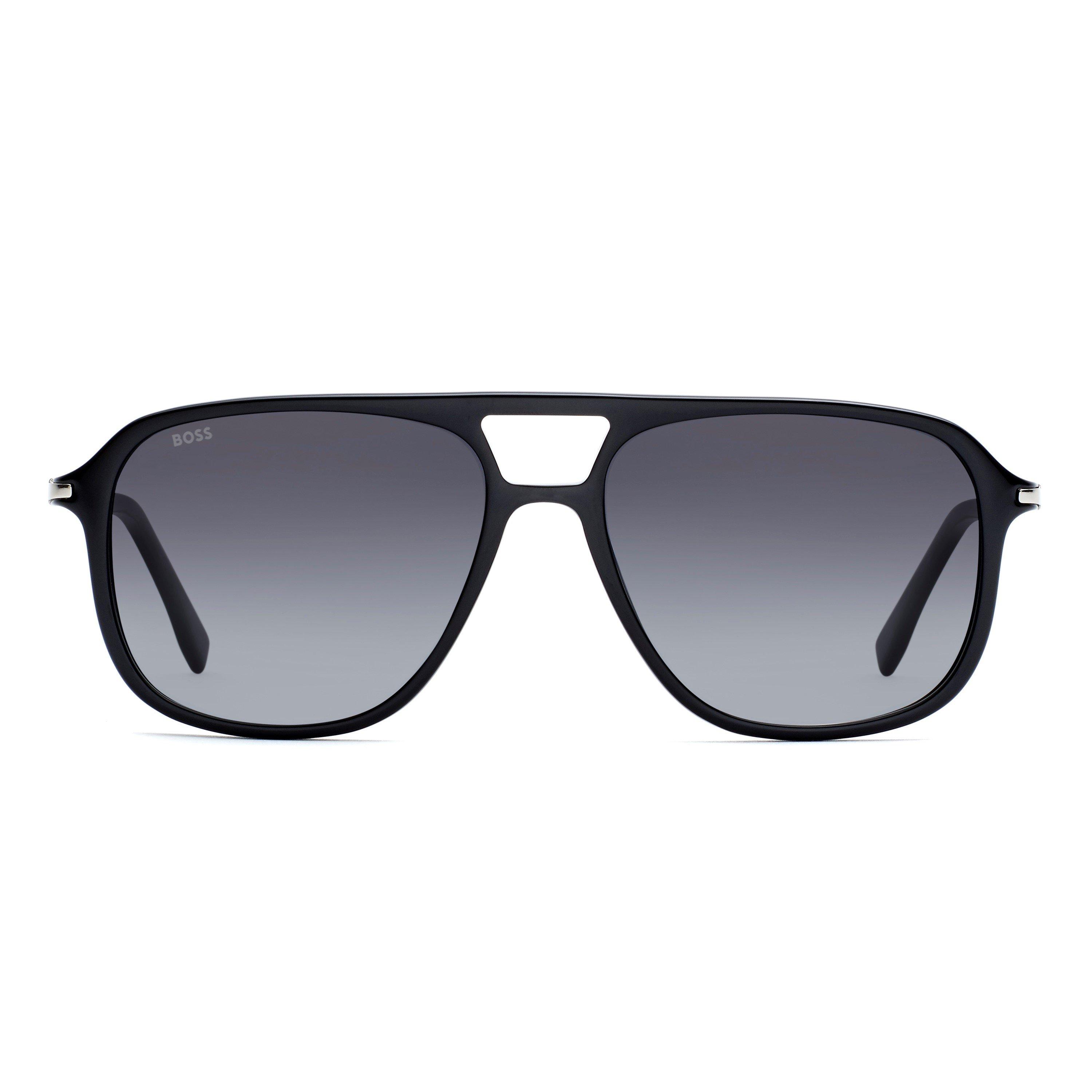 Black - Boss - Men's Square Sunglasses - 2