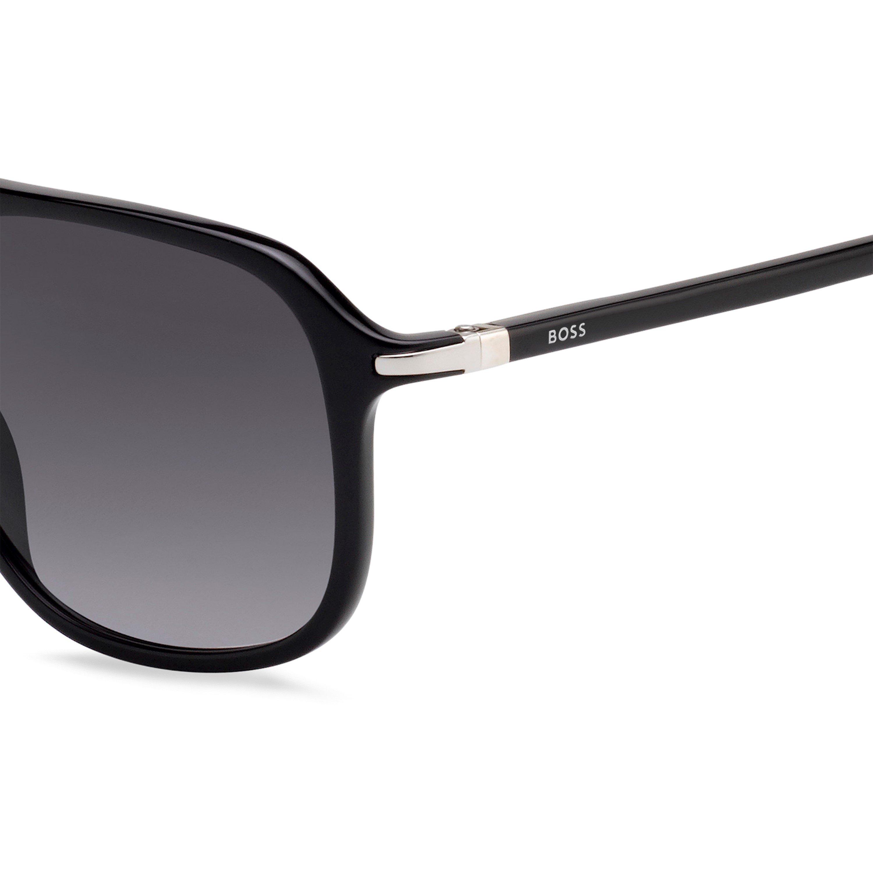 Black - Boss - Men's Square Sunglasses - 3
