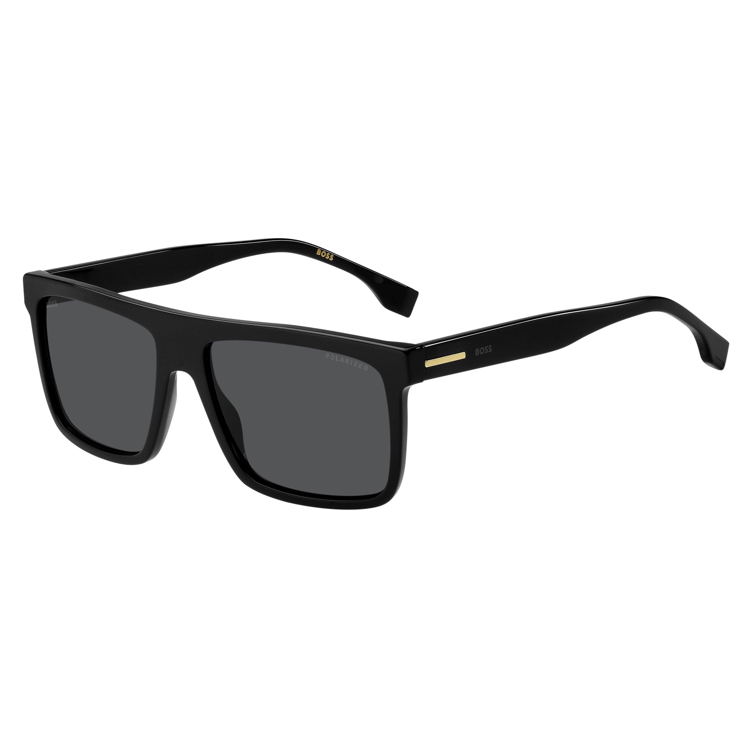 Boss Men's Rectangle Sunglasses - Black