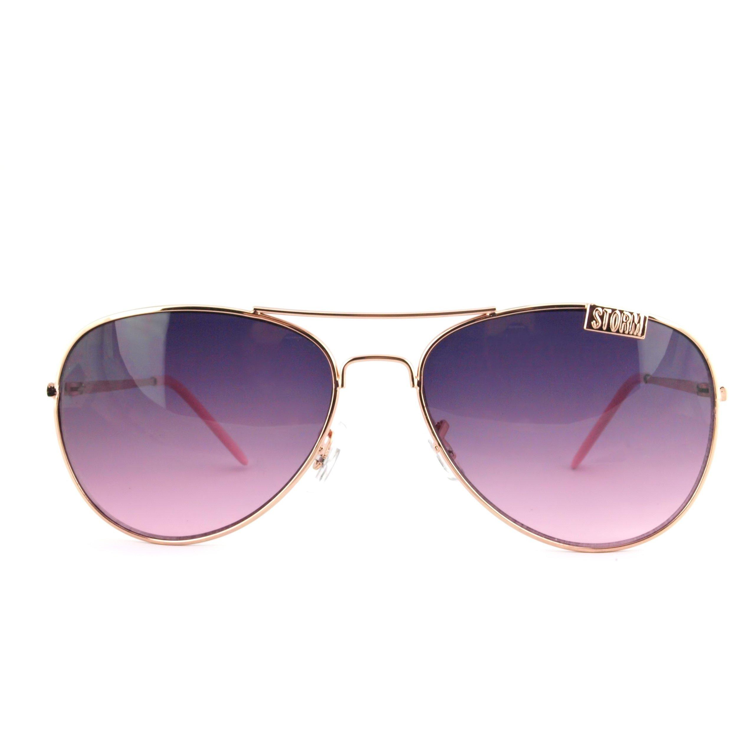 Storm Women's Aviator Sunglasses - Rose Gold