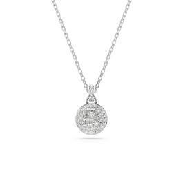 Swarovski Sublima pendant, White, Rhodium plated