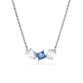 Swarovski Mesmera pendant, Mixed cuts, Blue, Rhodium plated