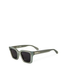 Off White Logo Print Square Frame Sunglasses