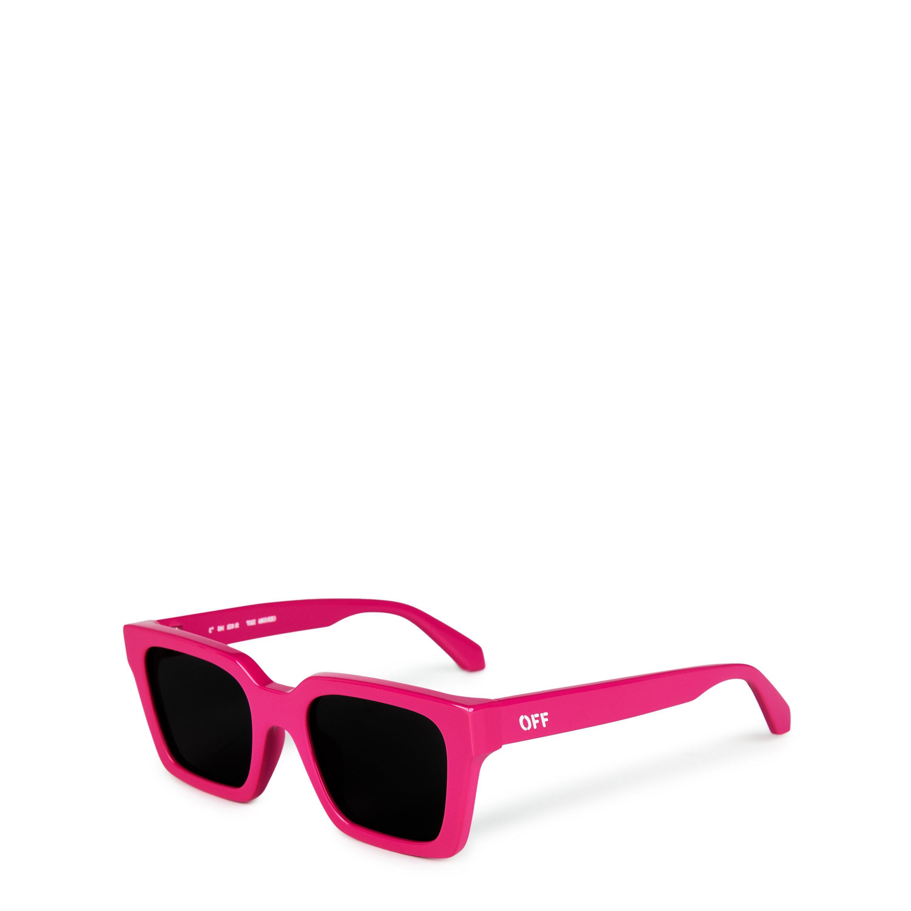Fuchsia - Off White - Women's Palermo Acetate Square Sunglasses - 1