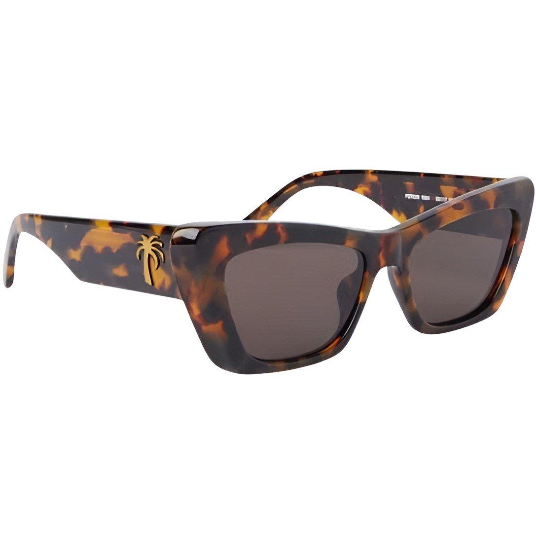 Havana Brown - Palm Angels - Men's Fairfield Rectangle Sunglasses - 2