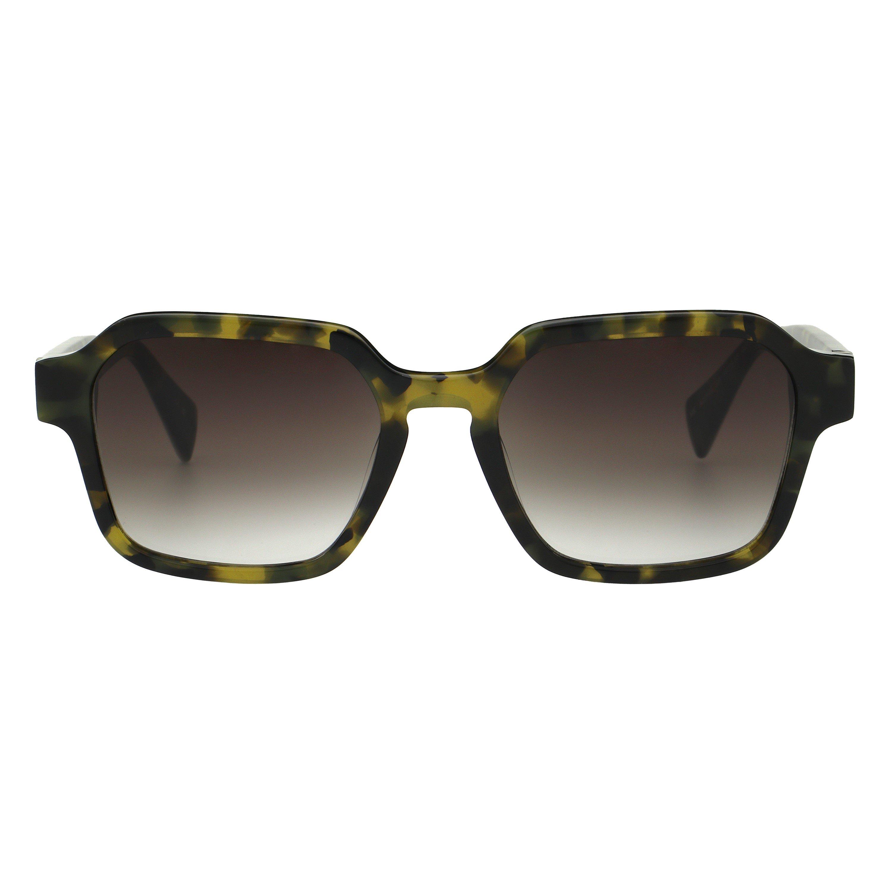 Allsaints Men's Contemporary Geometric Square Sunglasses - Camo Tort