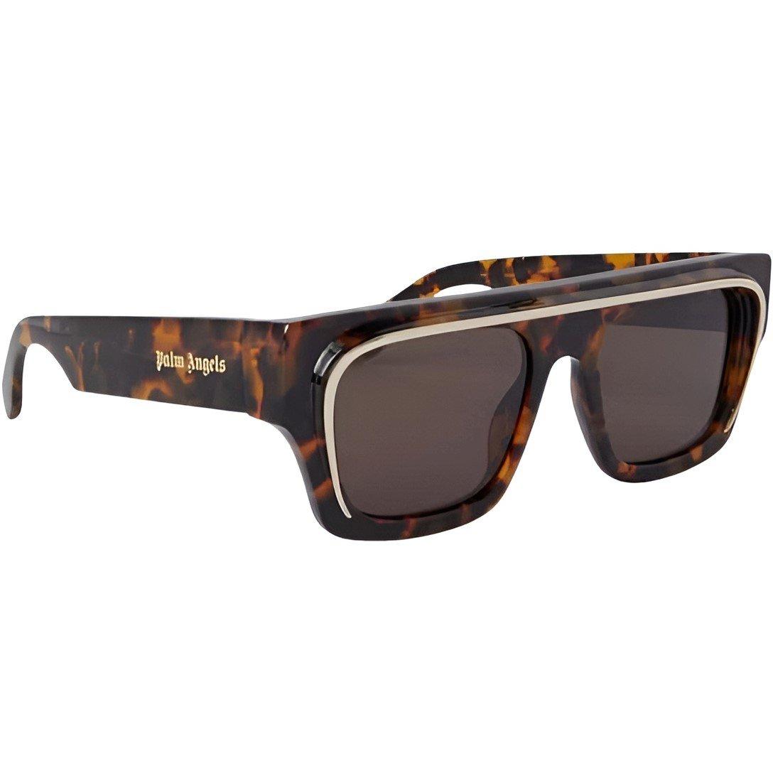 Havana Brown - Palm Angels - Men's Salton Rectangle Sunglasses - 2