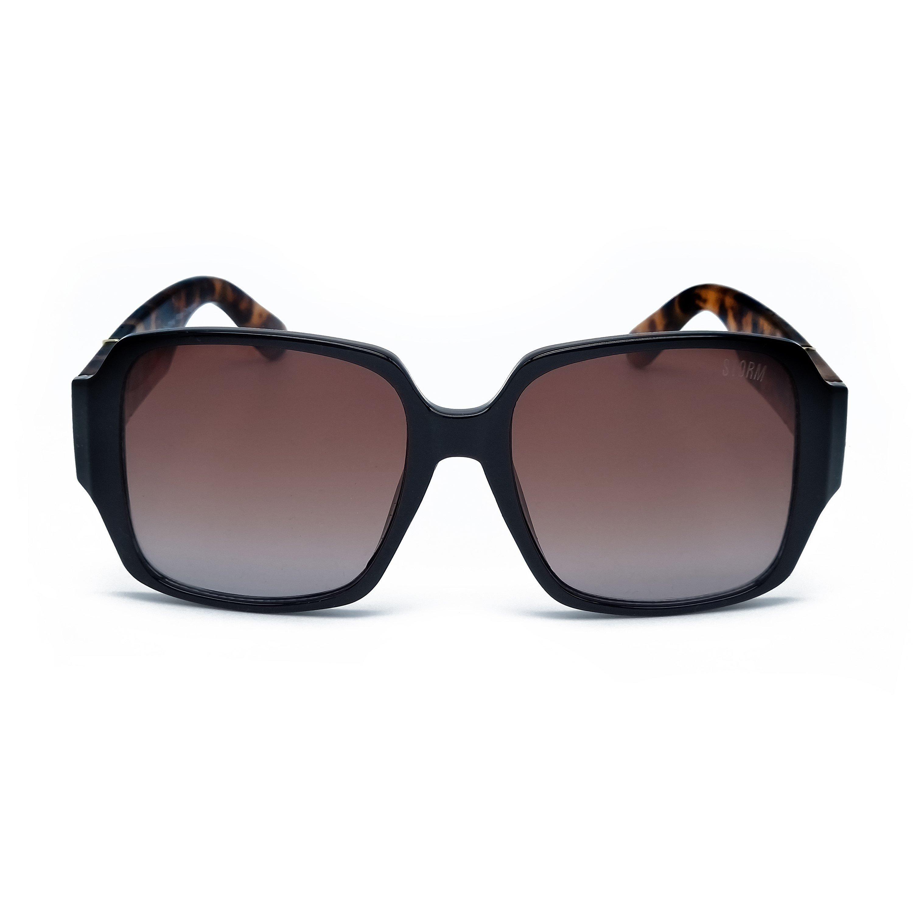 Black - Storm - Women's Square Sunglasses - 2
