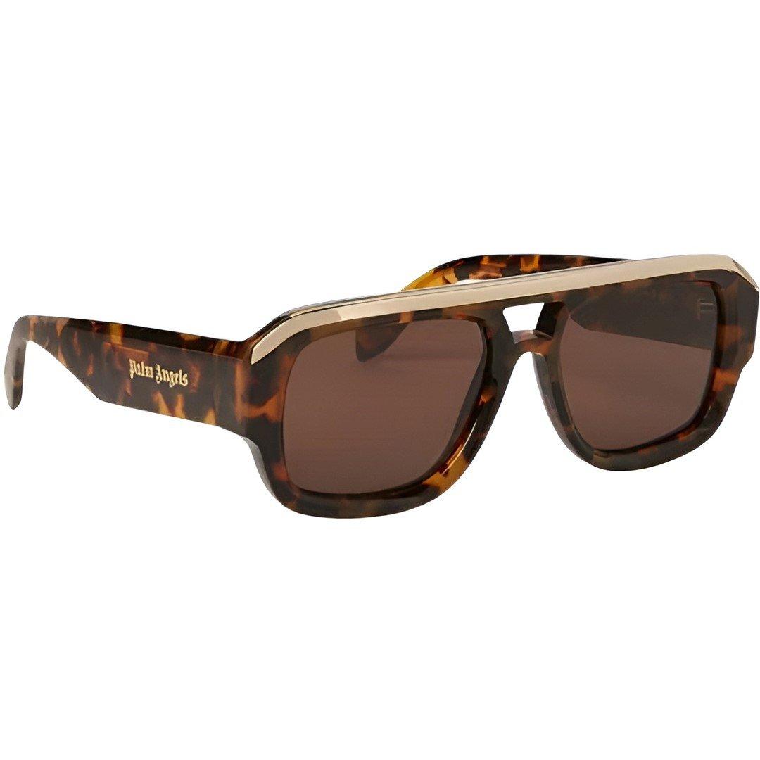 Havana Brown - Palm Angels - Men's Stockton Rectangle Sunglasses - 2
