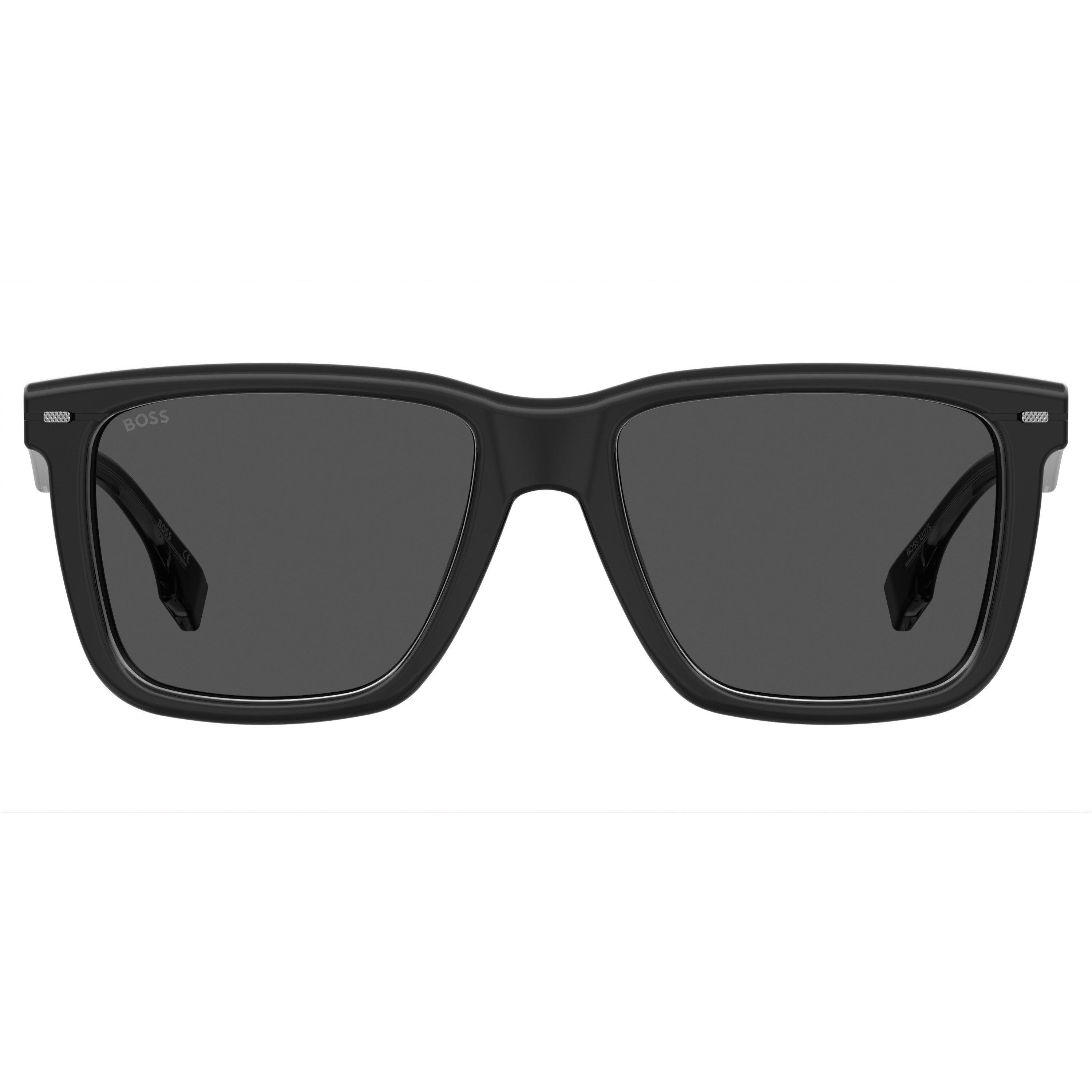 Black Ruthenium - Boss - Men's Square Sunglasses, Square Design - 2