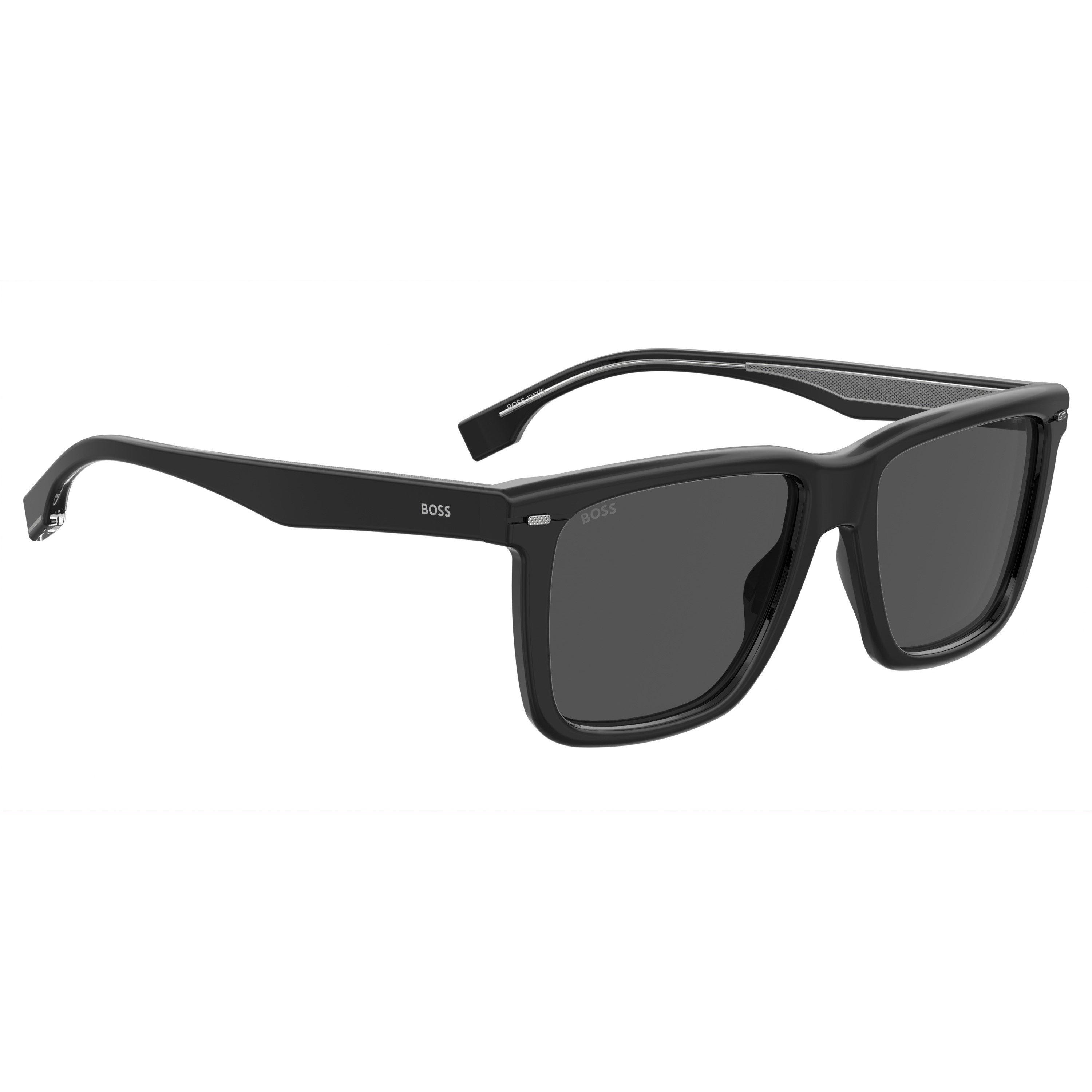 Black Ruthenium - Boss - Men's Square Sunglasses, Square Design - 3