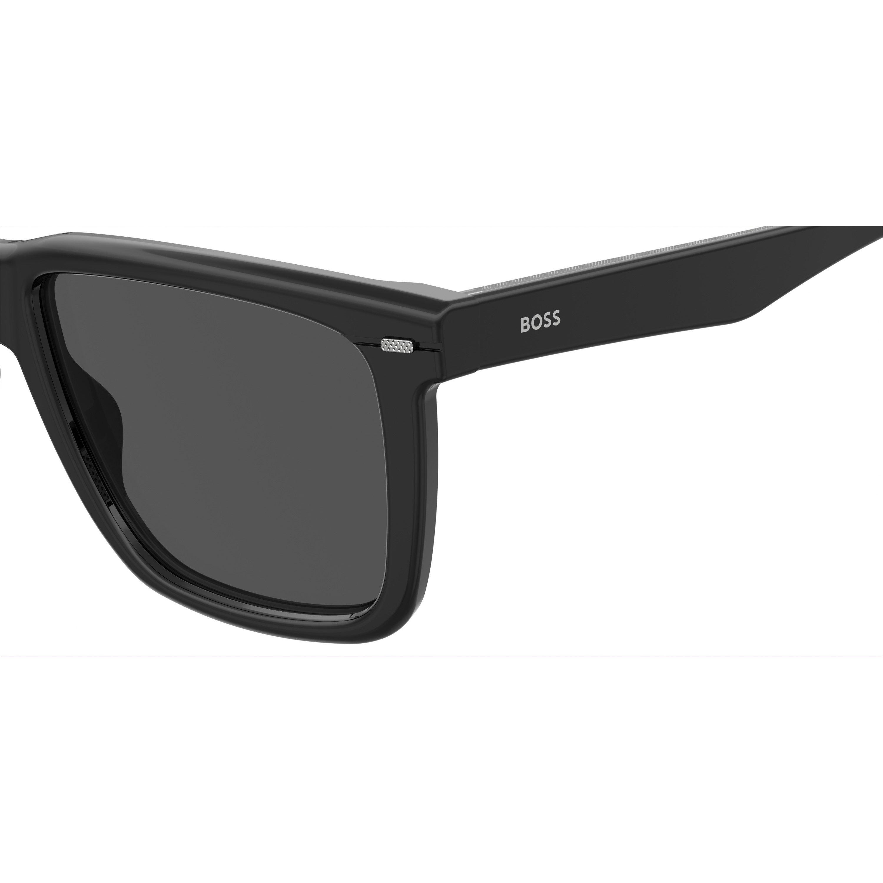 Black Ruthenium - Boss - Men's Square Sunglasses, Square Design - 4