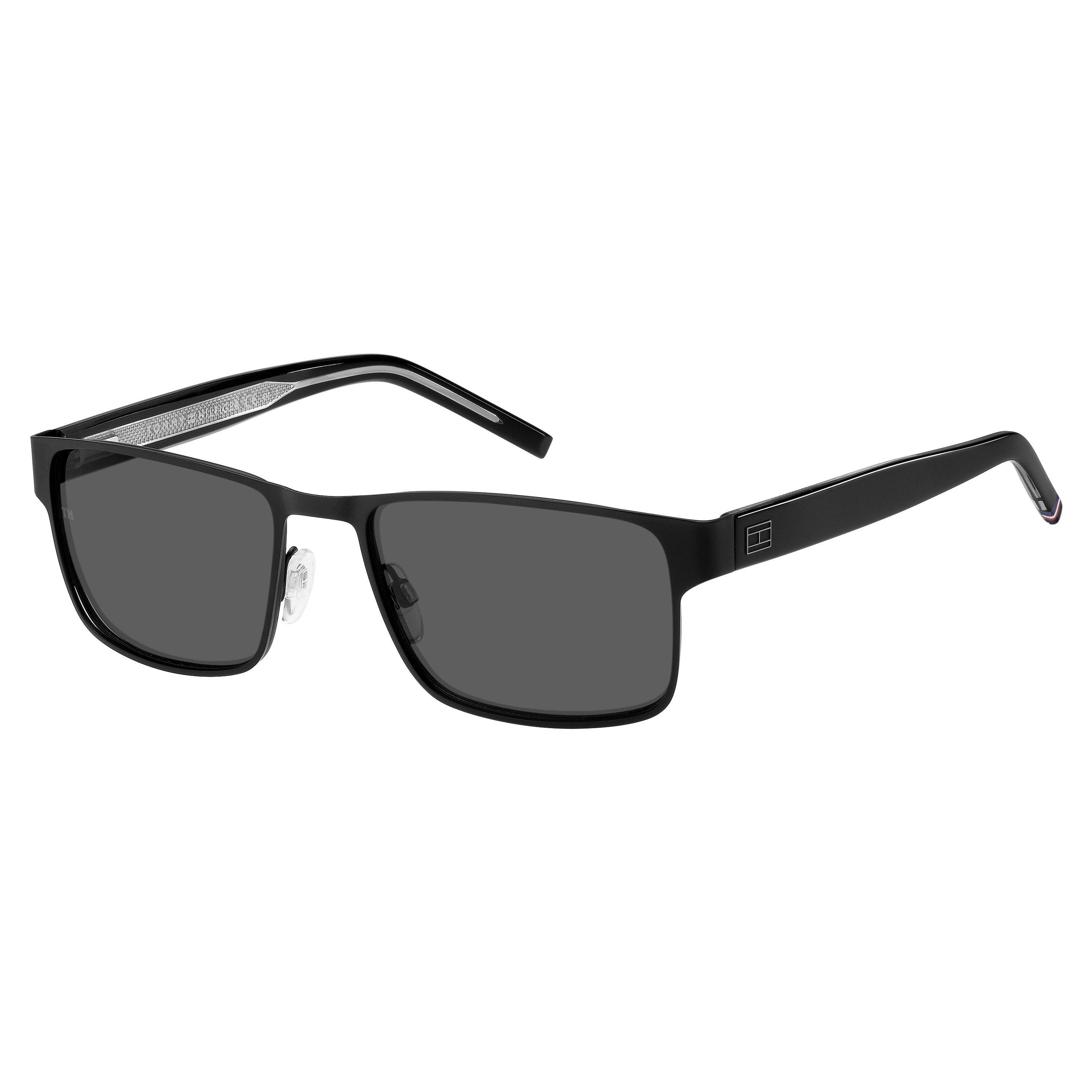 Matte black - Tommy Hilfiger - Men's Sun Rectangle Sunglasses - 1