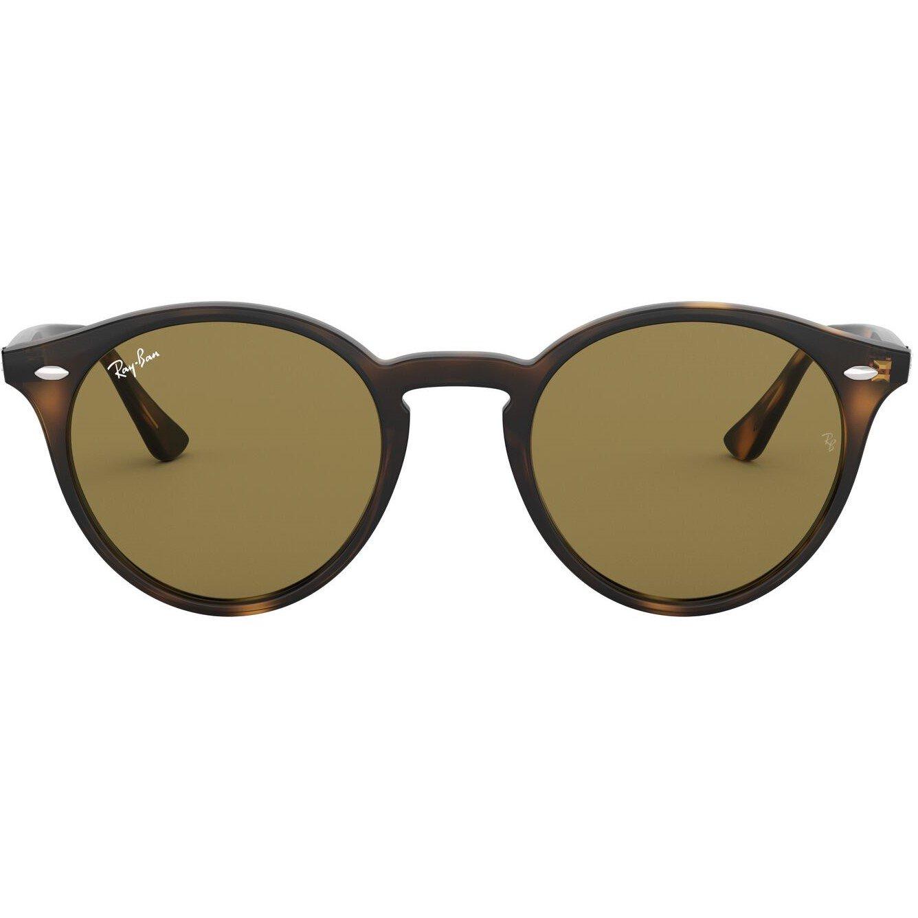 Ray - Ban Unisex Brown Ray - Ban Rb2180 710/73 Sunglasses Injected Turtle Round Normal - Image 16
