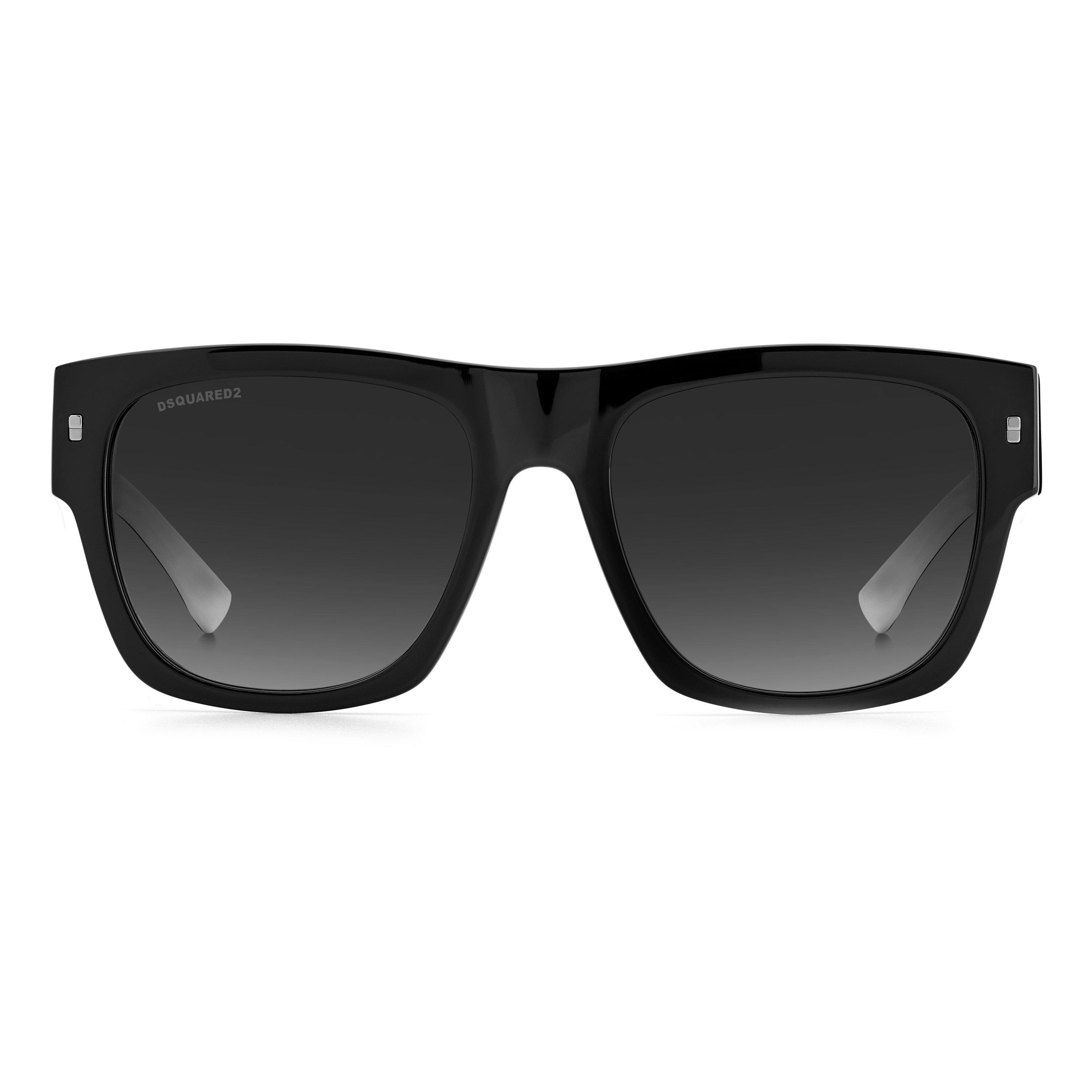 Black/White - DSquared2 - DSQ Sun Rectangle Su Sn00 - 2